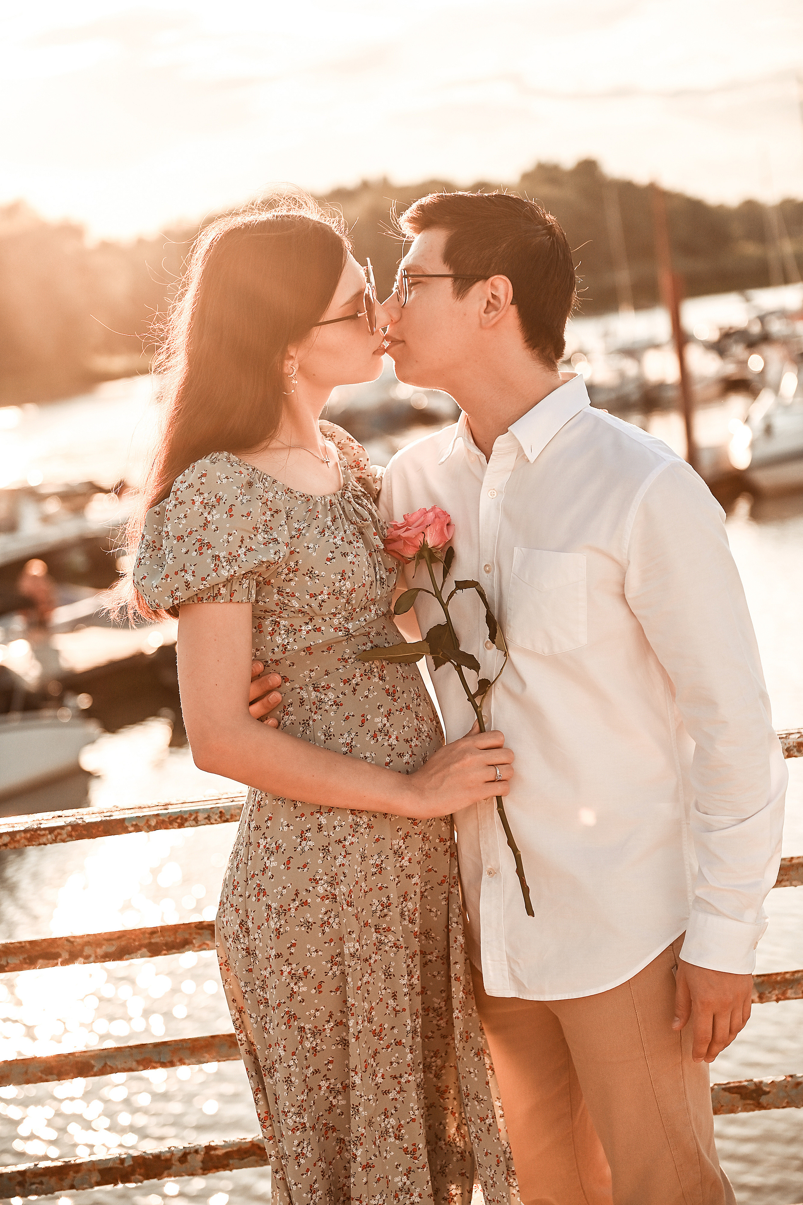 Love story Александра и Виктории на закате. Свадебный, семейный, детский, контент фотограф в Омске Максим Ильин