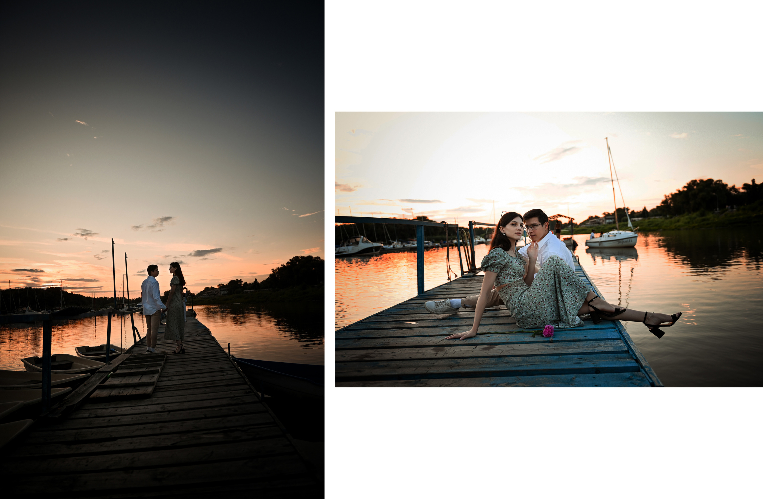 Love story Александра и Виктории на закате. Свадебный, семейный, детский, контент фотограф в Омске Максим Ильин