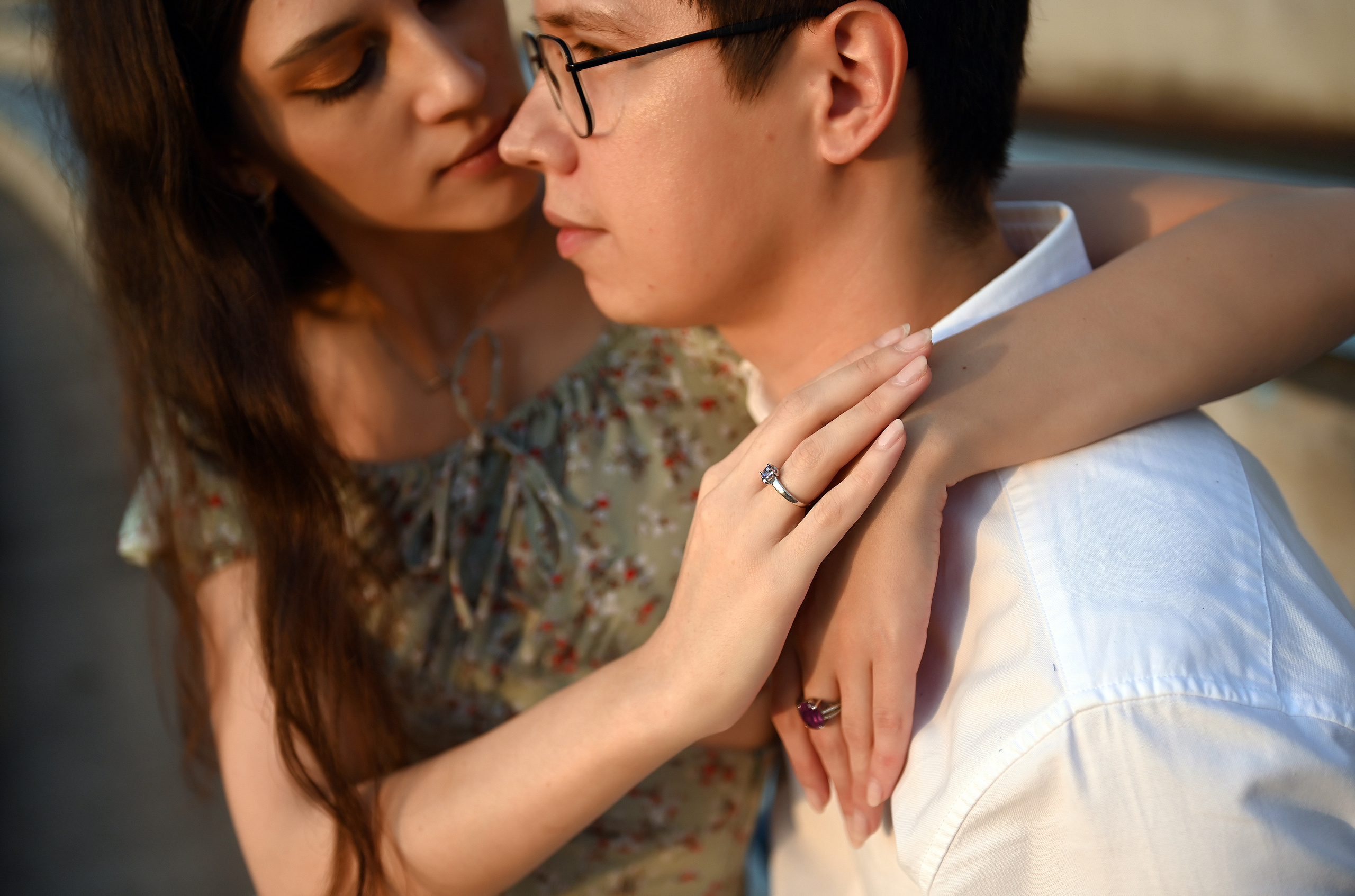 Love story Александра и Виктории на закате. Свадебный, семейный, детский, контент фотограф в Омске Максим Ильин