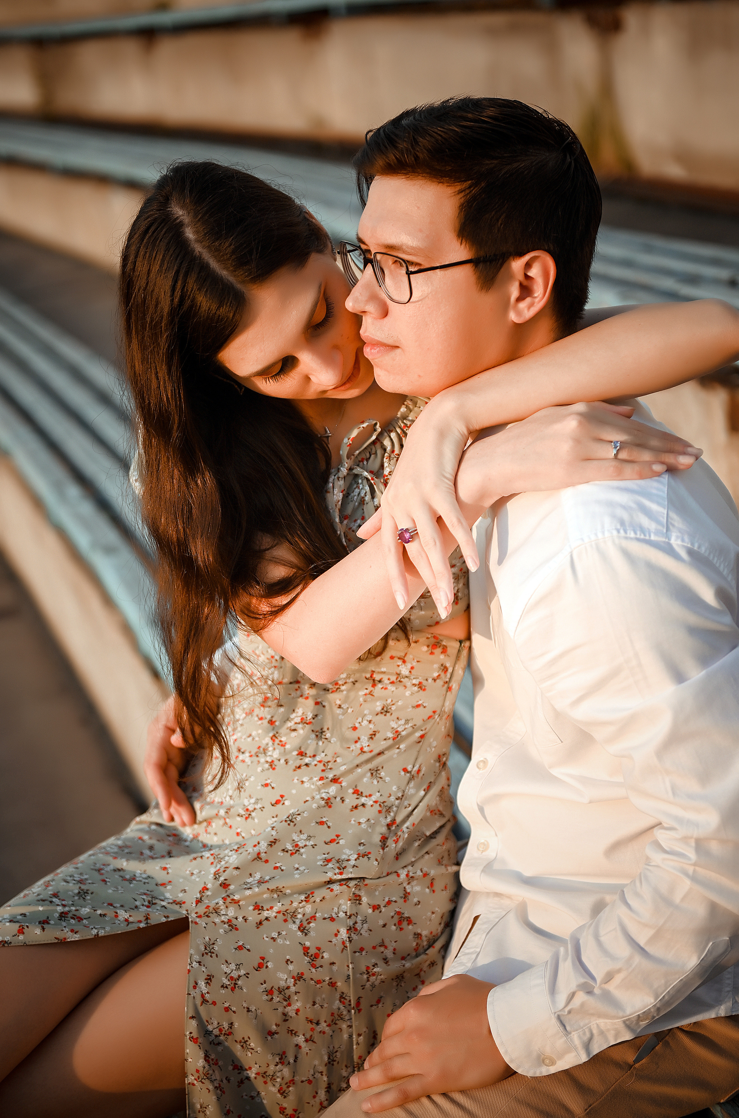 Love story Александра и Виктории на закате. Свадебный, семейный, детский, контент фотограф в Омске Максим Ильин