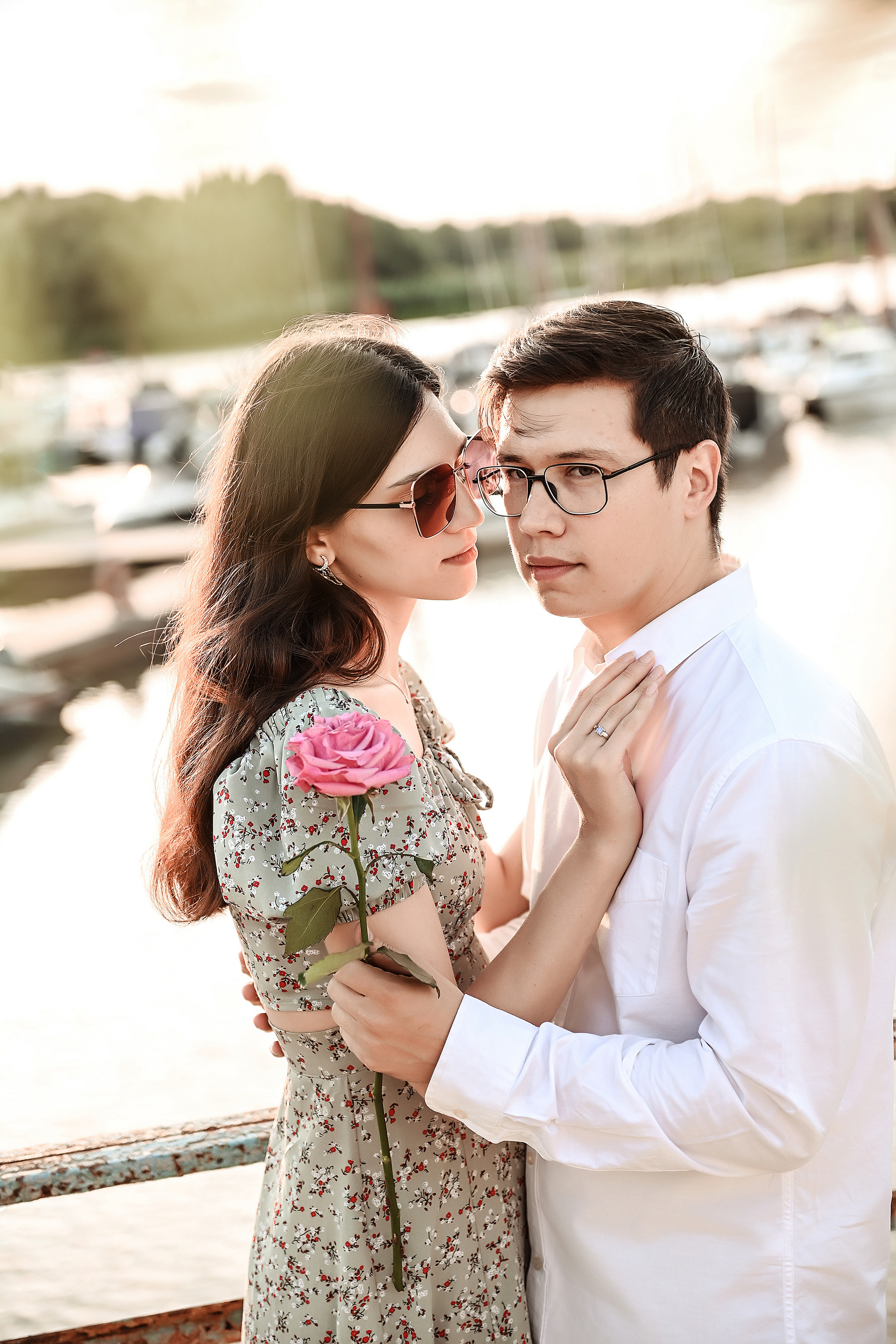 Love story Александра и Виктории на закате. Свадебный, семейный, детский, контент фотограф в Омске Максим Ильин