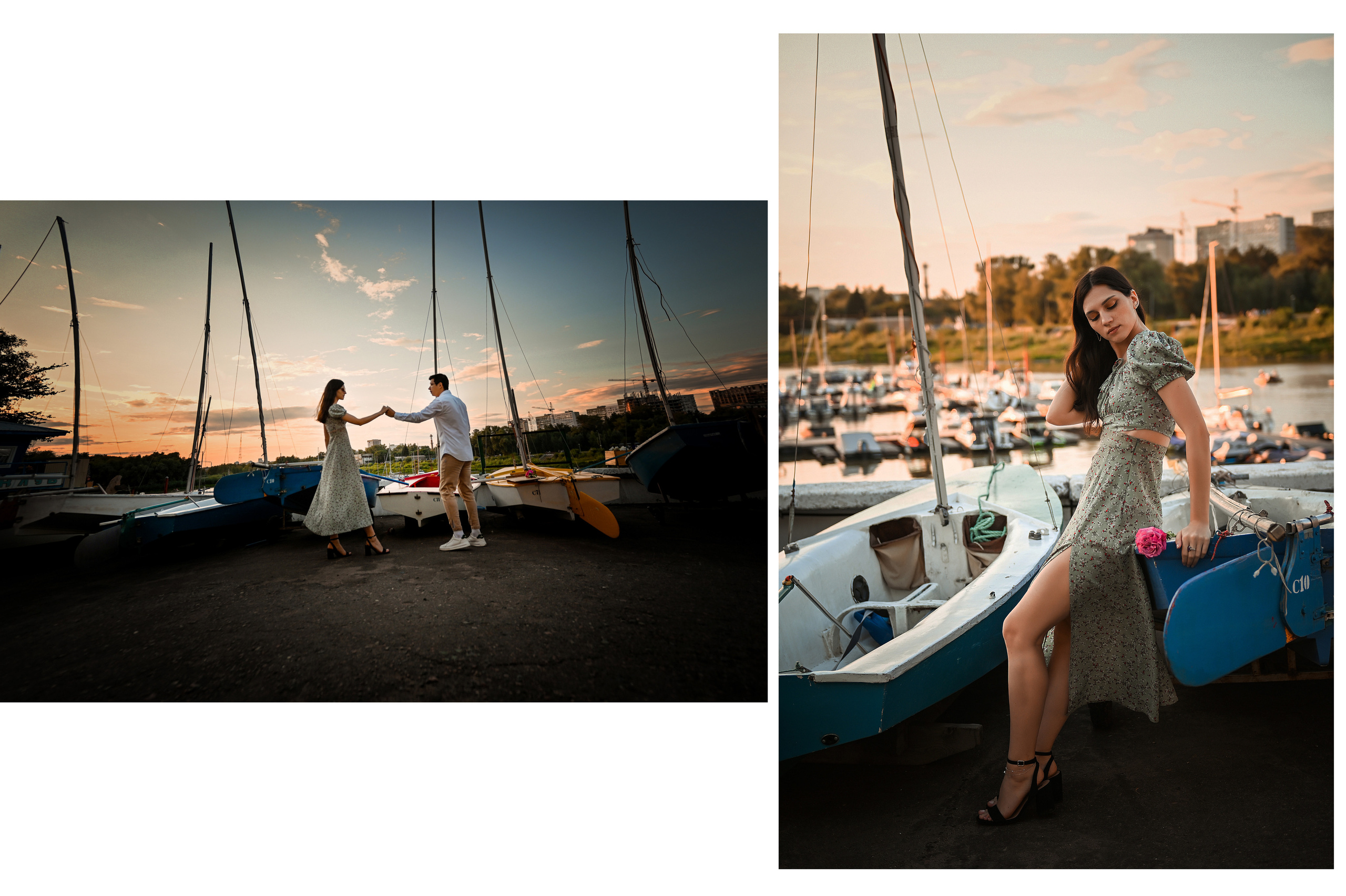 Love story Александра и Виктории на закате. Свадебный, семейный, детский, контент фотограф в Омске Максим Ильин