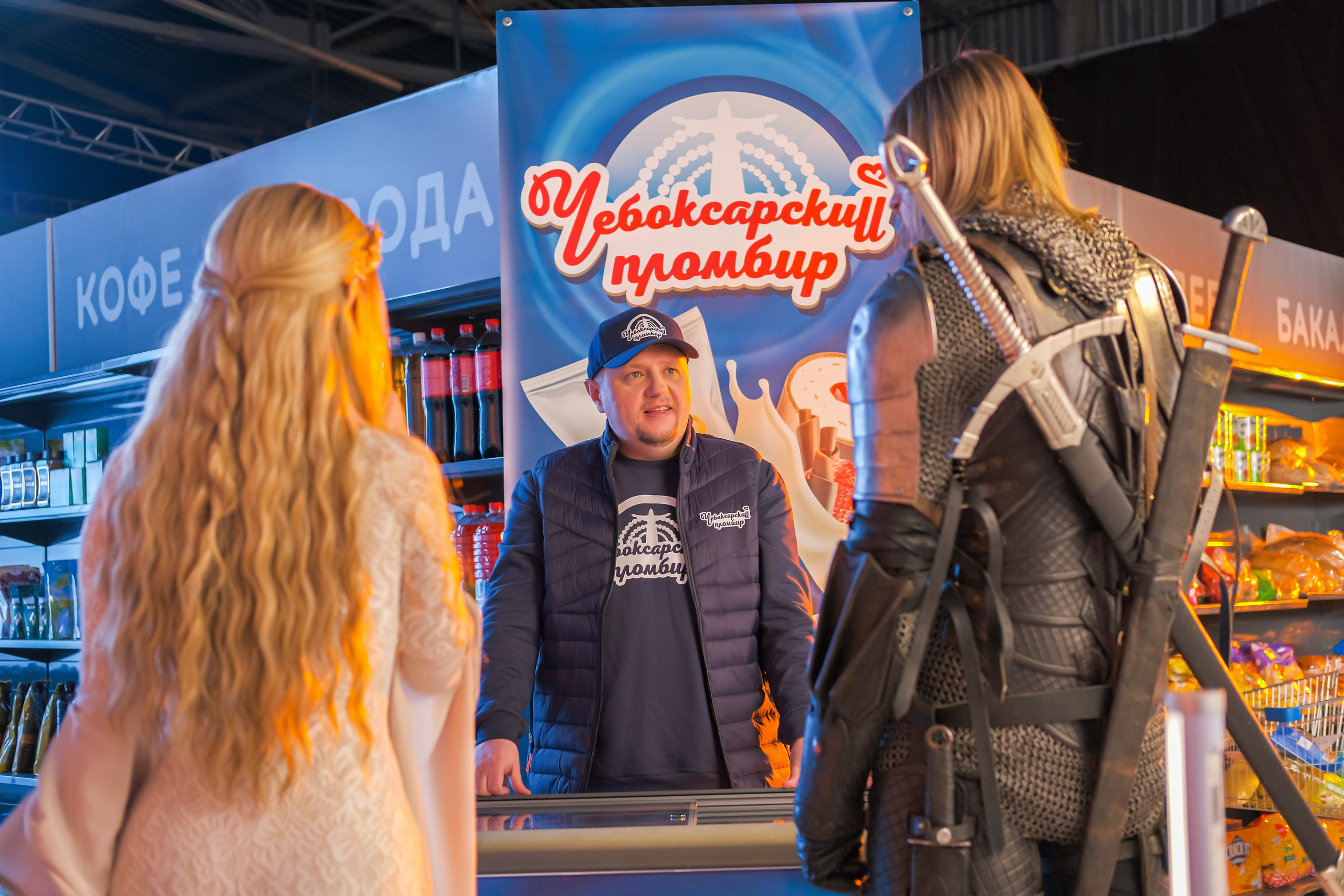 Съёмка рекламы мороженого