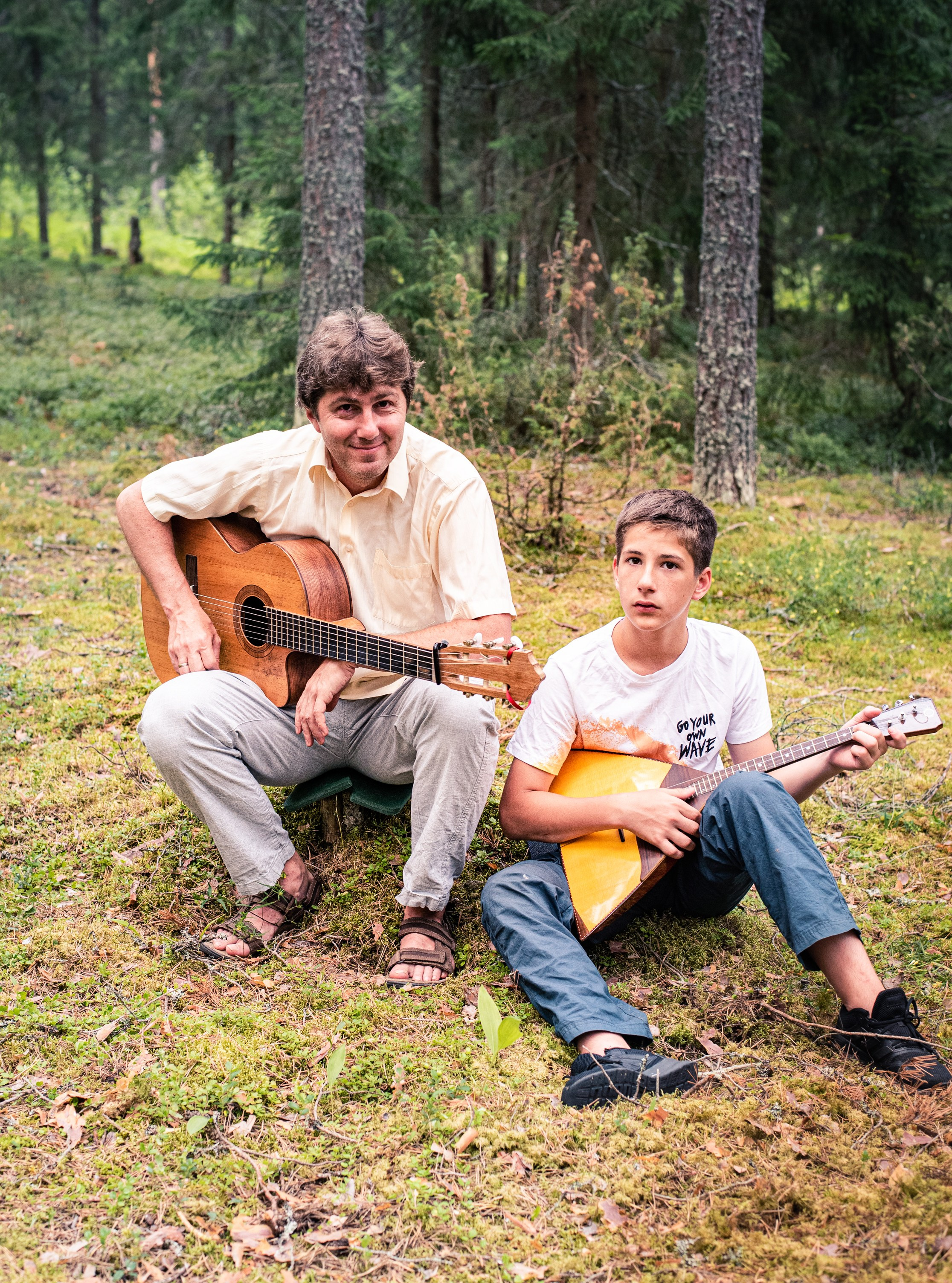 Сказка в сосновом лесу. Семейный фотограф в Москве Анна Коропова