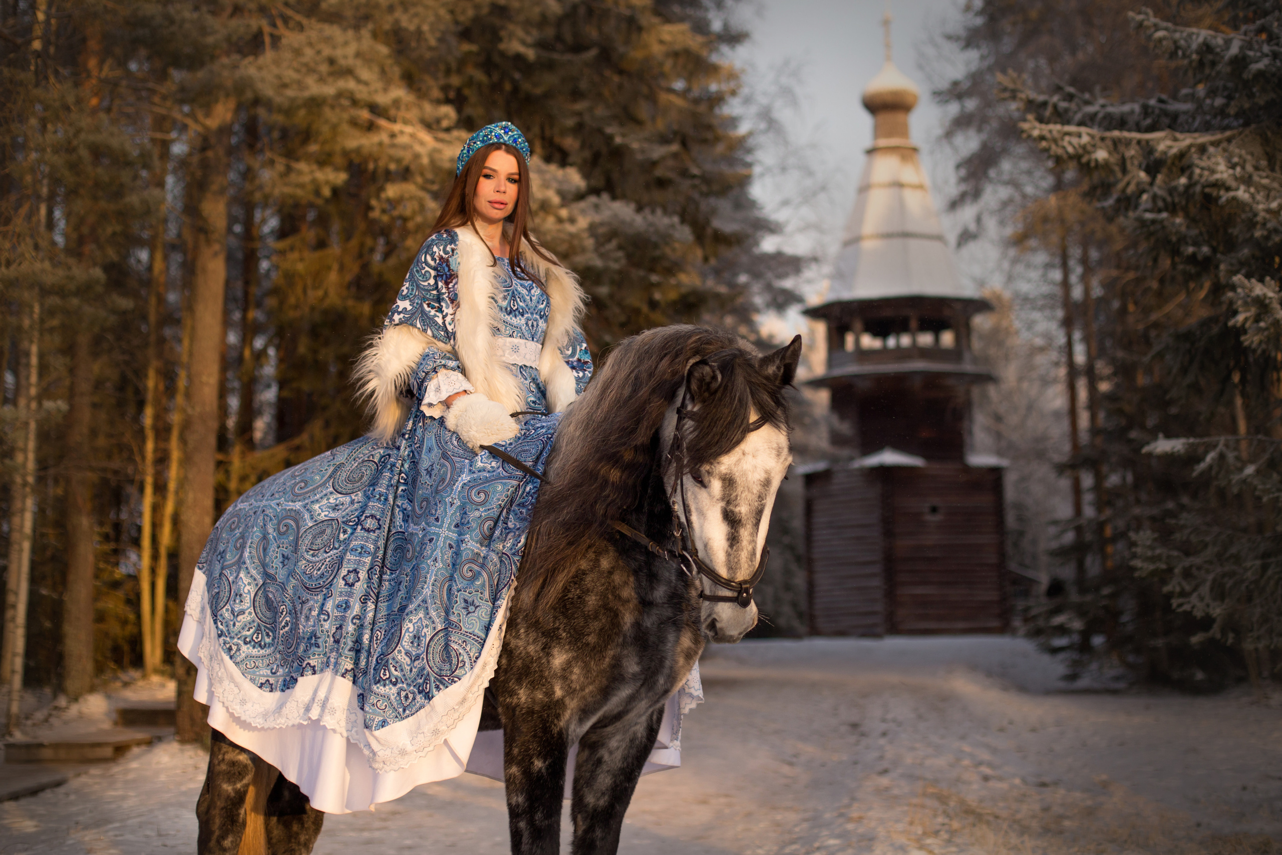 Фотосессия в русско-народном стиле