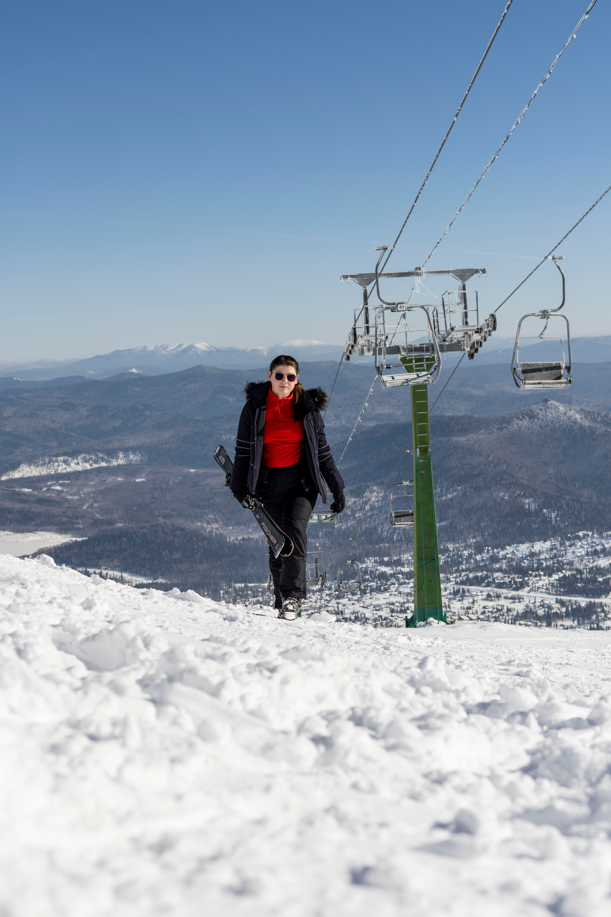 Фотосессия на вершине. Анастасия Паршукова — фотограф Шерегеш Новосибирск