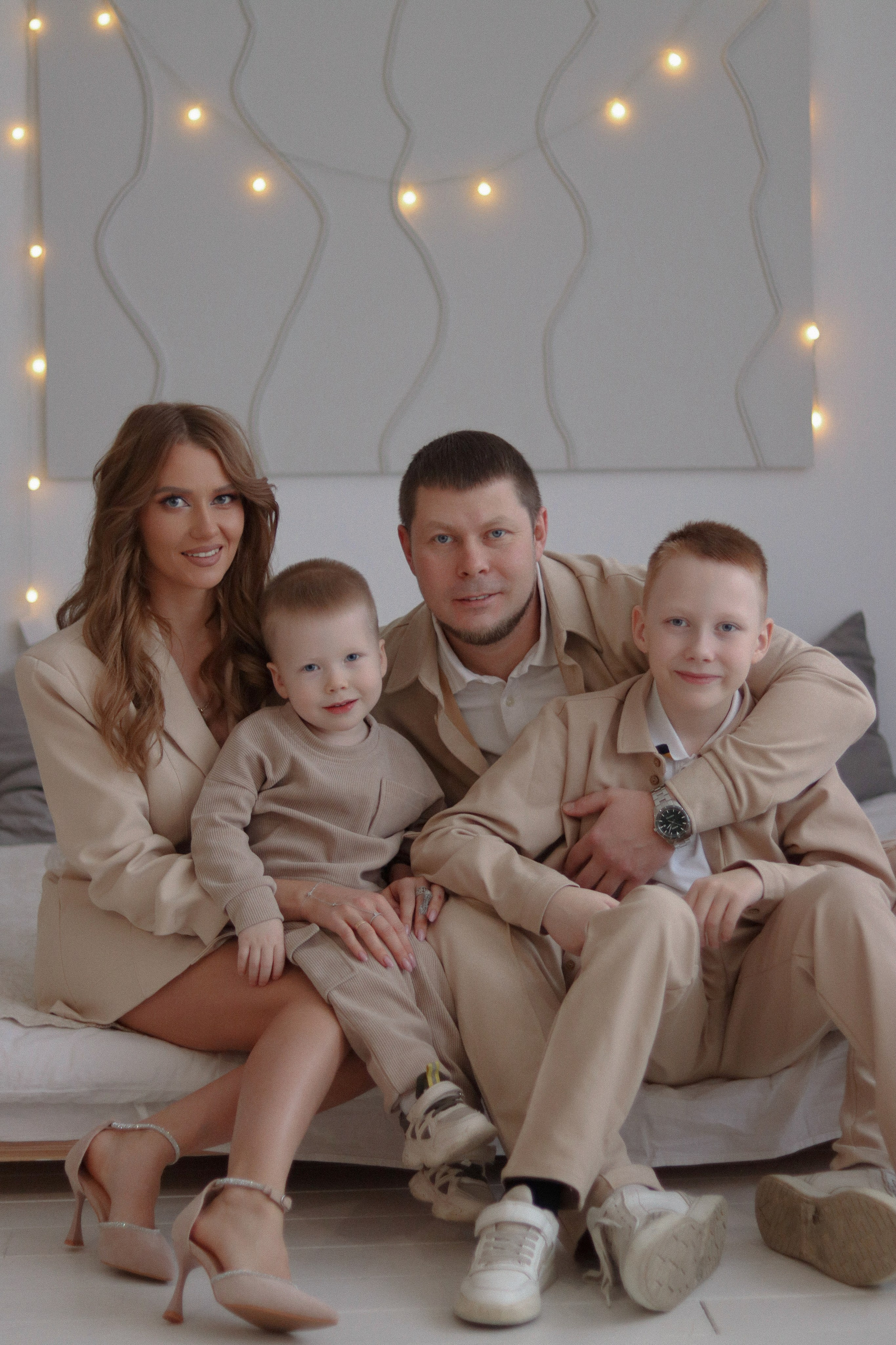 Семья Юли, Жени, Платона и Мирона. Фотограф Самара Лена Мандарин