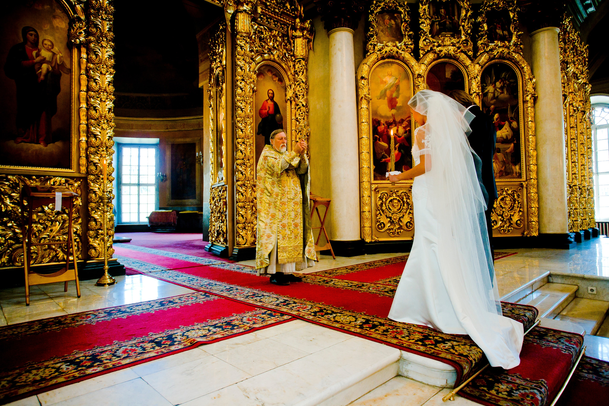 Свадьба Юра и Юля Венчание. Skazka.wfolio.pro