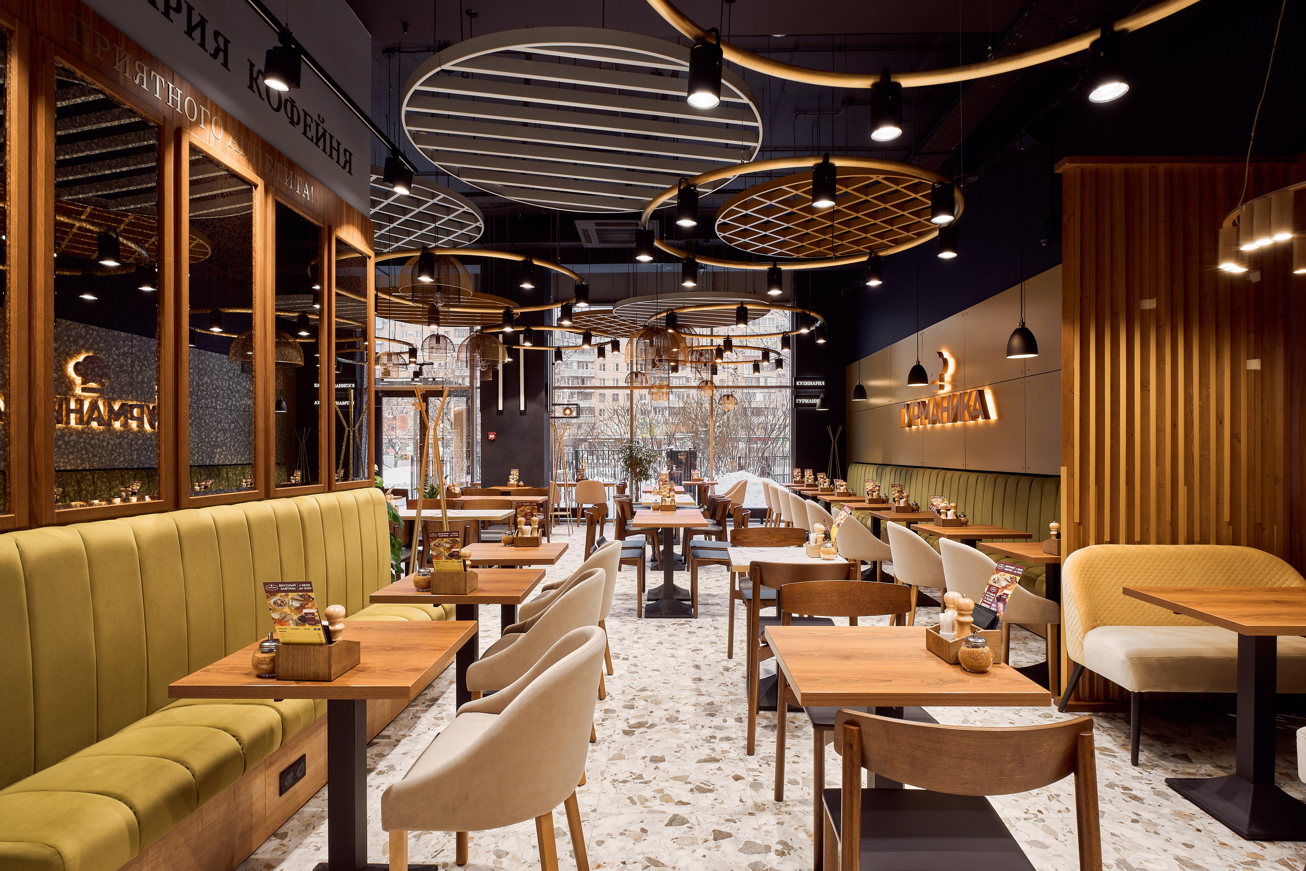 Кафе Гурманика на Бутырской (Бизнес съемка). Бояршинов Антон Интерьерный фотограф/видеограф Москва