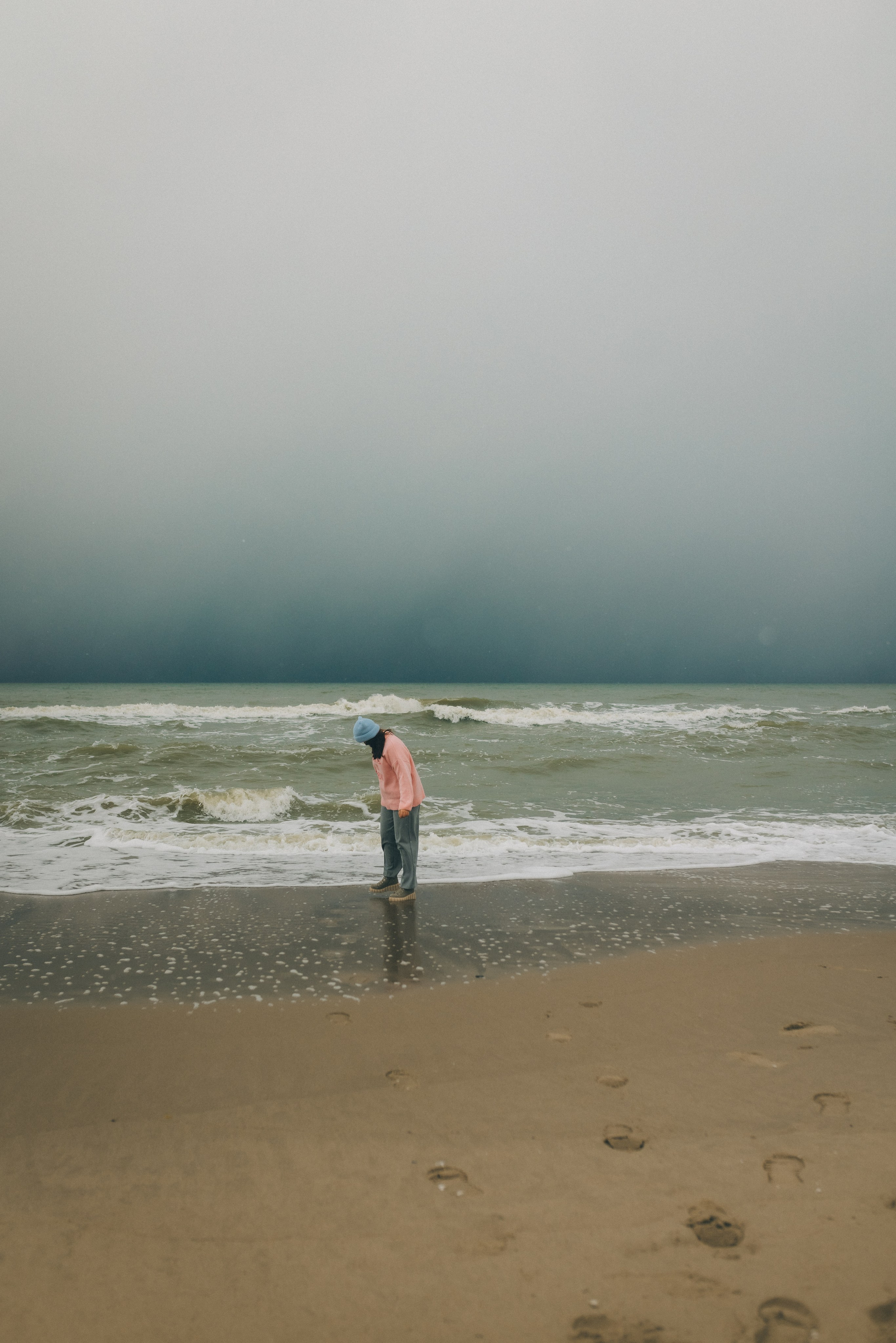 Маша и зима на Балтике. Фотограф Зеленоградск Красильникова Елена