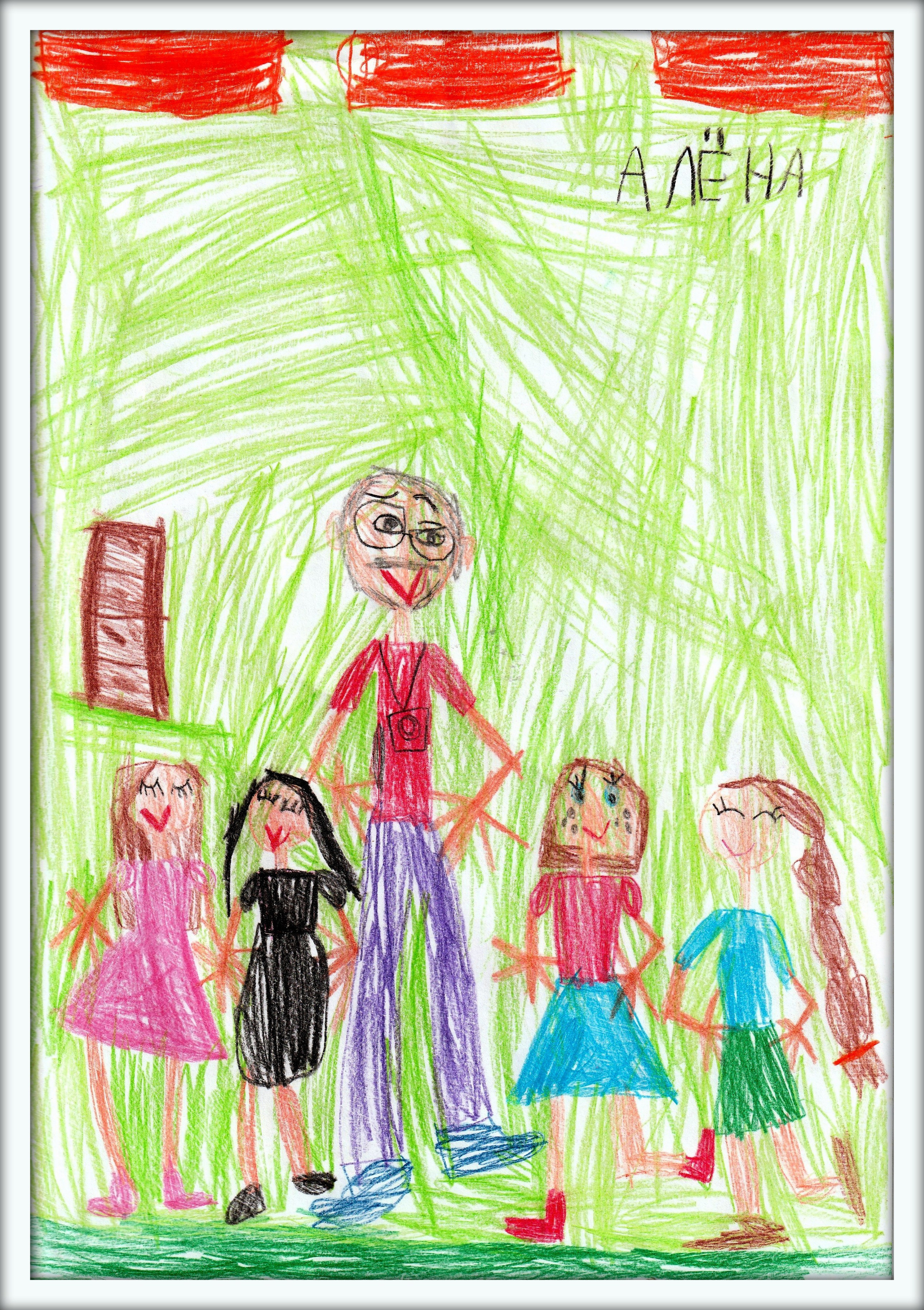 Рисунки от детишек. Фотограф Андрей Богач