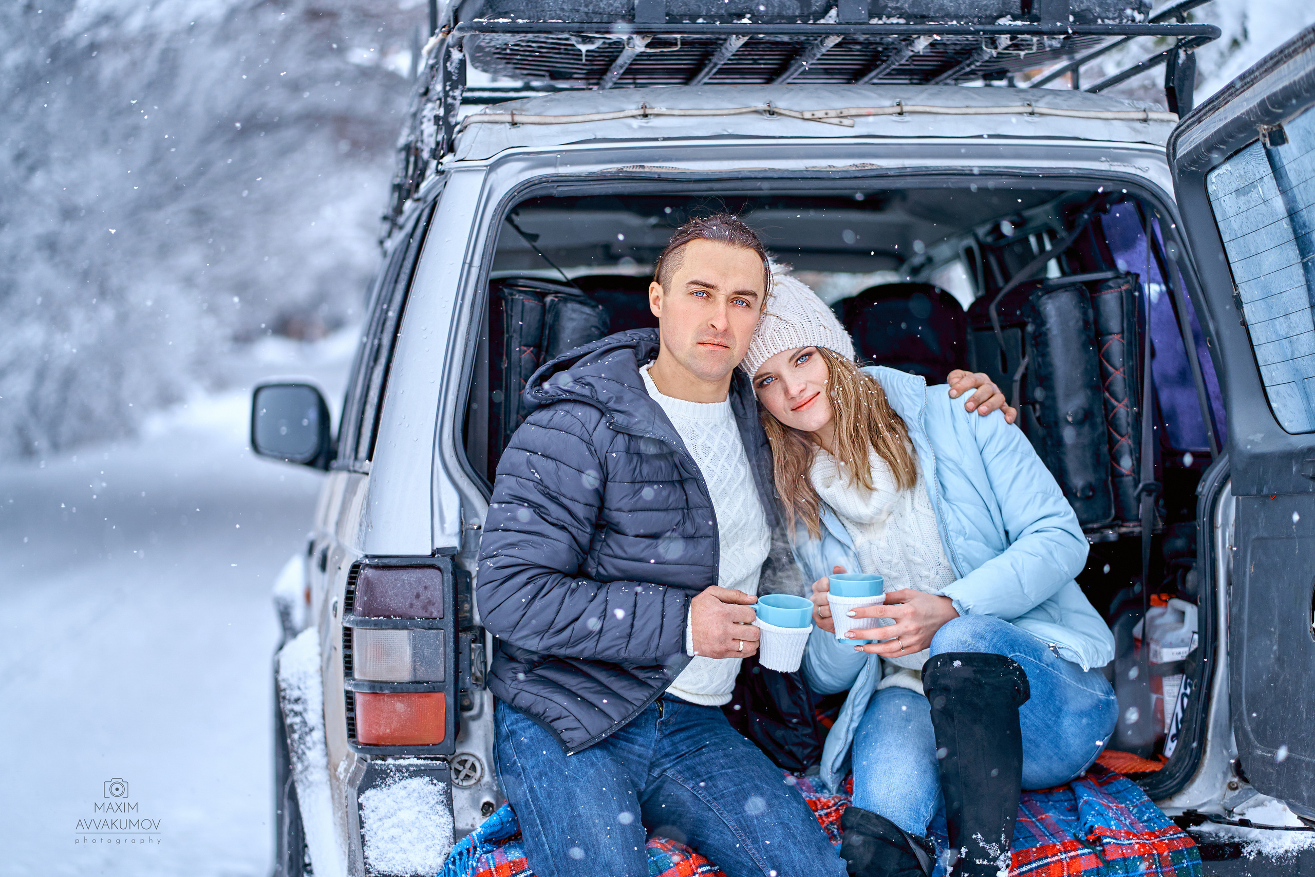 Снежная фотосессия на горе Ай-Петри. Портретный и свадебный фотограф в Крыму Аввакумов Максим