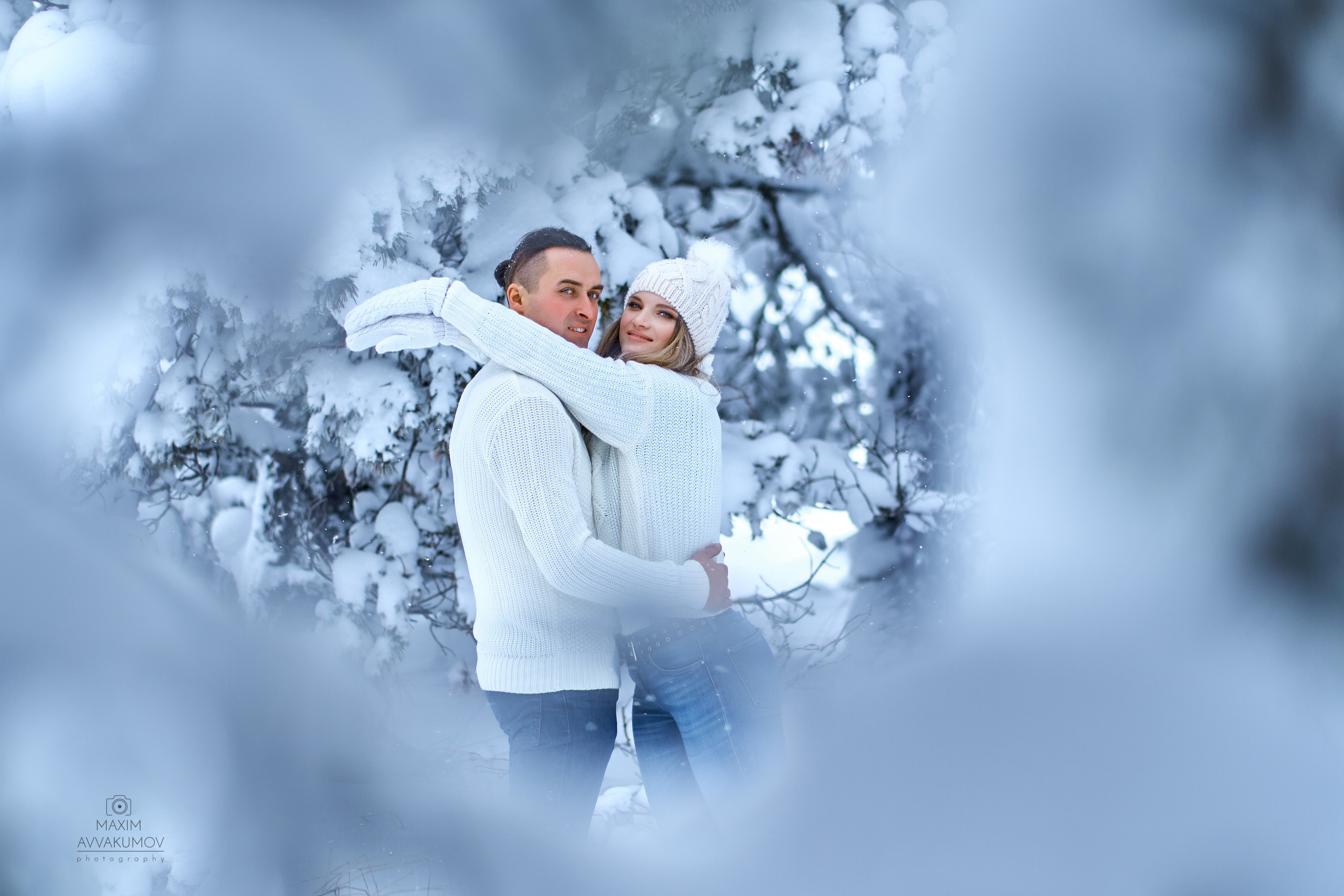 Снежная фотосессия на горе Ай-Петри. Портретный и свадебный фотограф в Крыму Аввакумов Максим