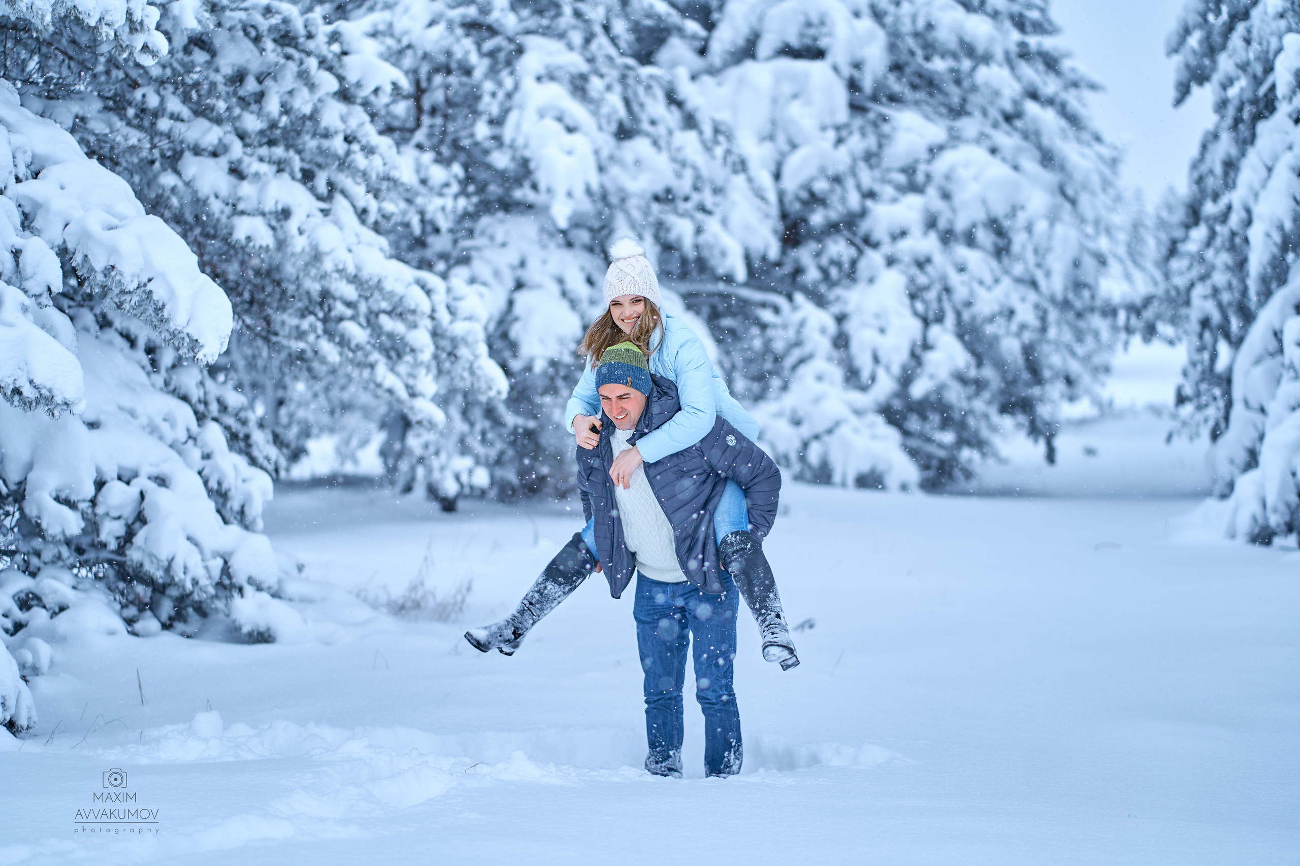 Снежная фотосессия на горе Ай-Петри. Портретный и свадебный фотограф в Крыму Аввакумов Максим