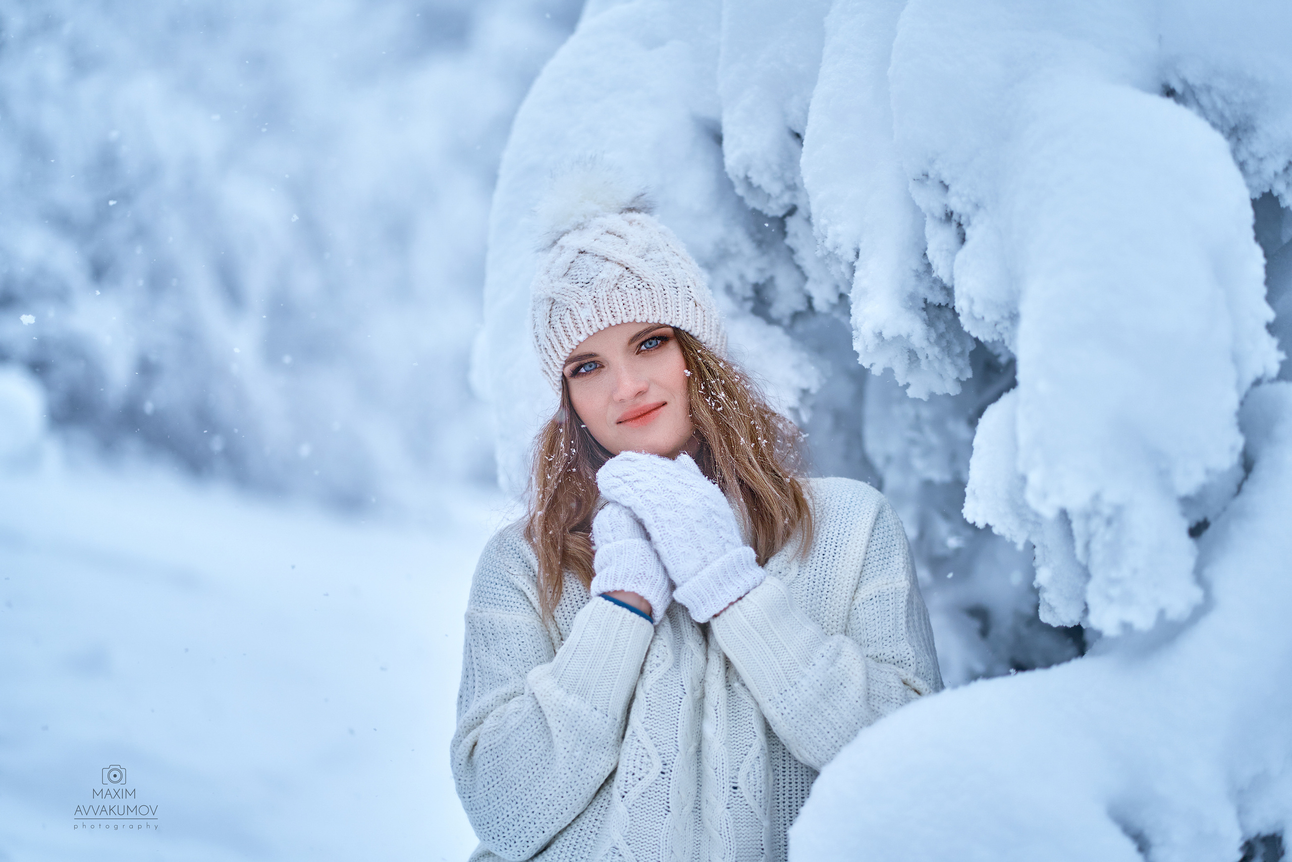 Снежная фотосессия на горе Ай-Петри. Портретный и свадебный фотограф в Крыму Аввакумов Максим