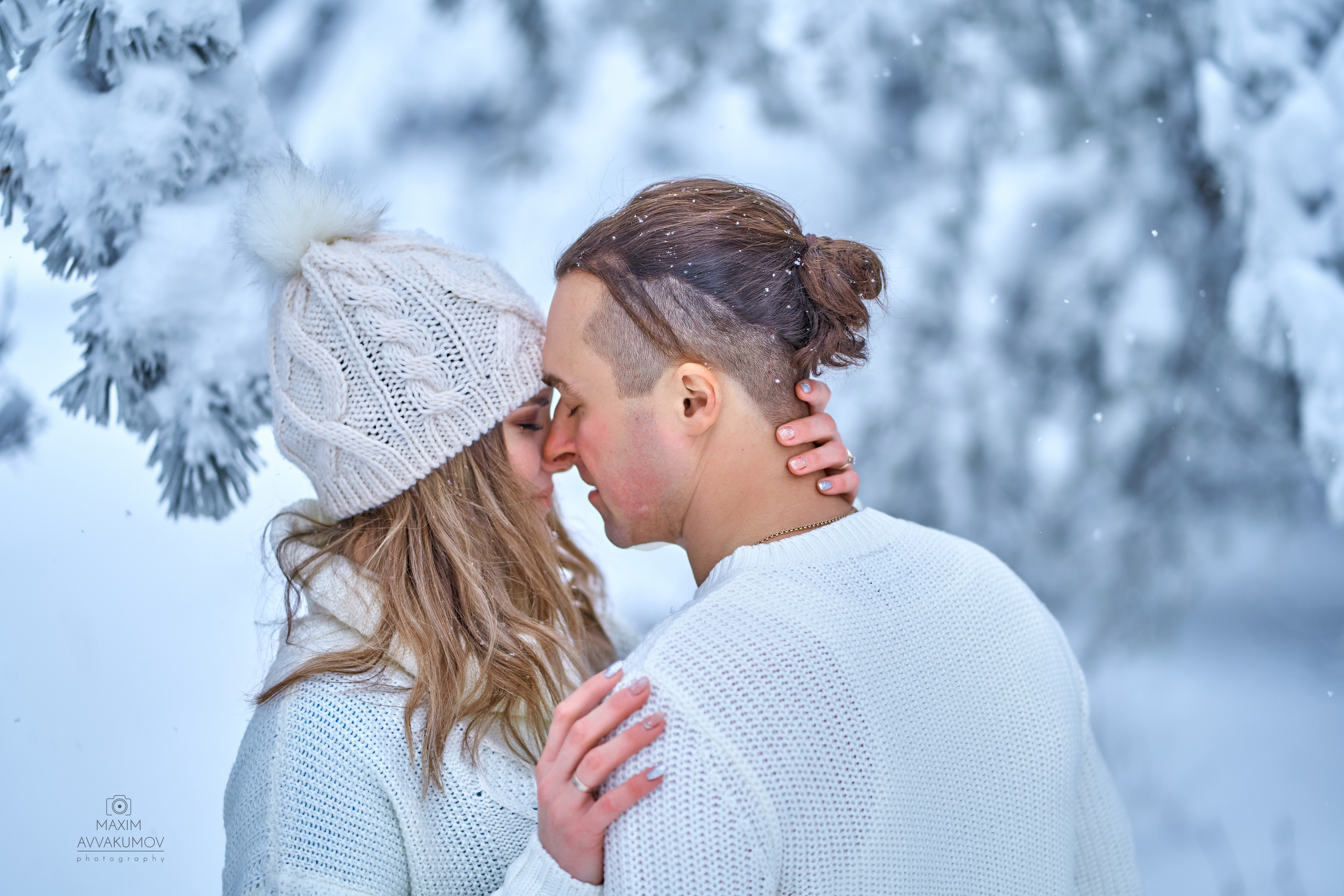 Снежная фотосессия на горе Ай-Петри. Портретный и свадебный фотограф в Крыму Аввакумов Максим