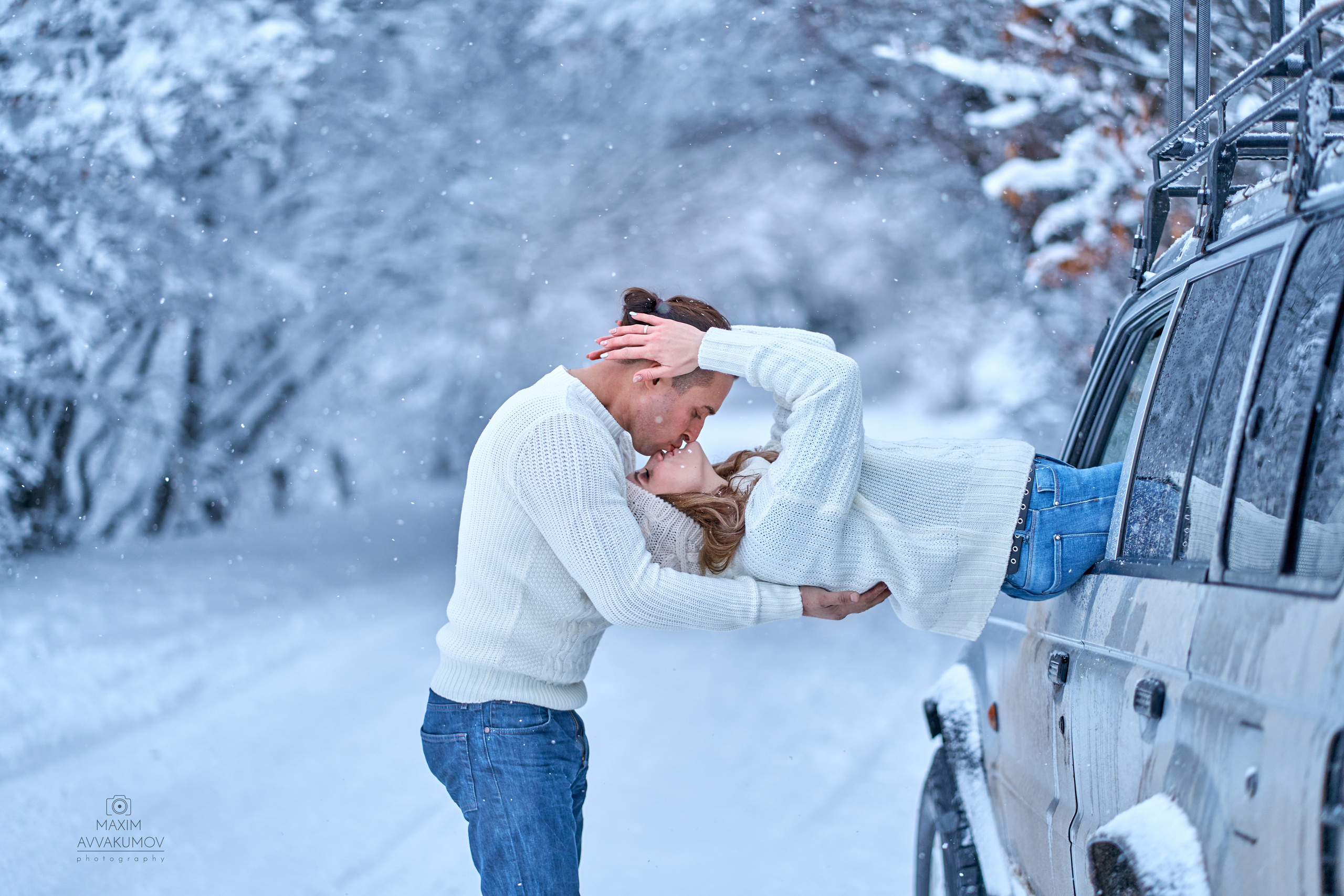 Снежная фотосессия на горе Ай-Петри. Портретный и свадебный фотограф в Крыму Аввакумов Максим