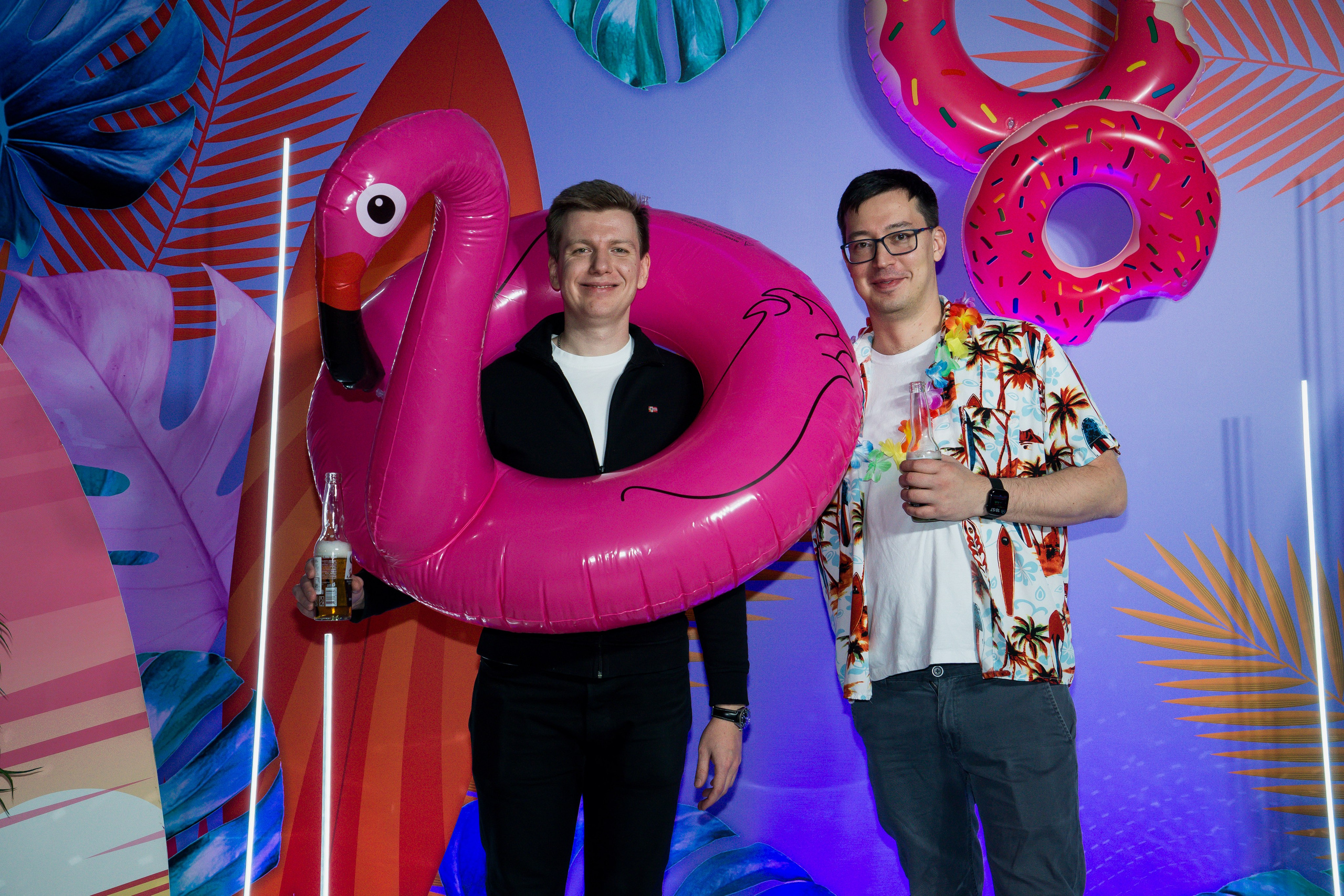 МТС корпоратив Гавайская вечеринка. Фотограф