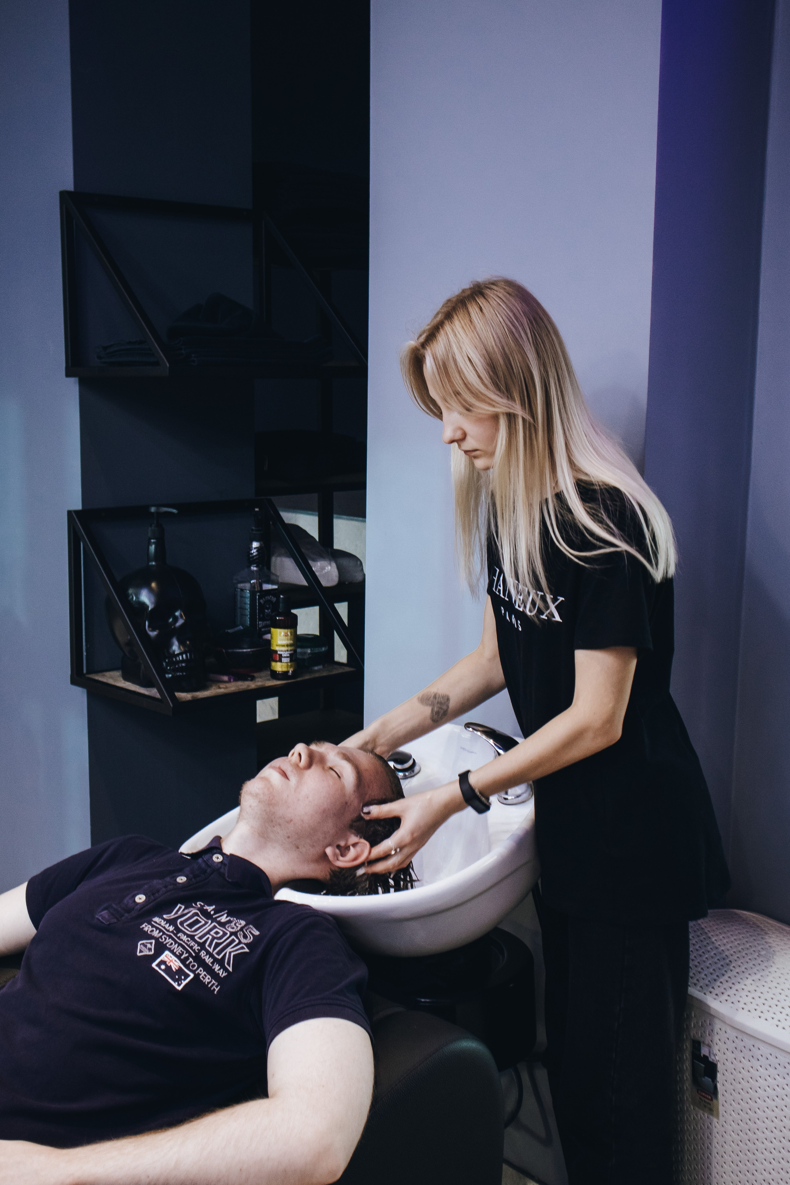 Barbershop Dad. Content shooting. KRIS KRUPINNIKOVA