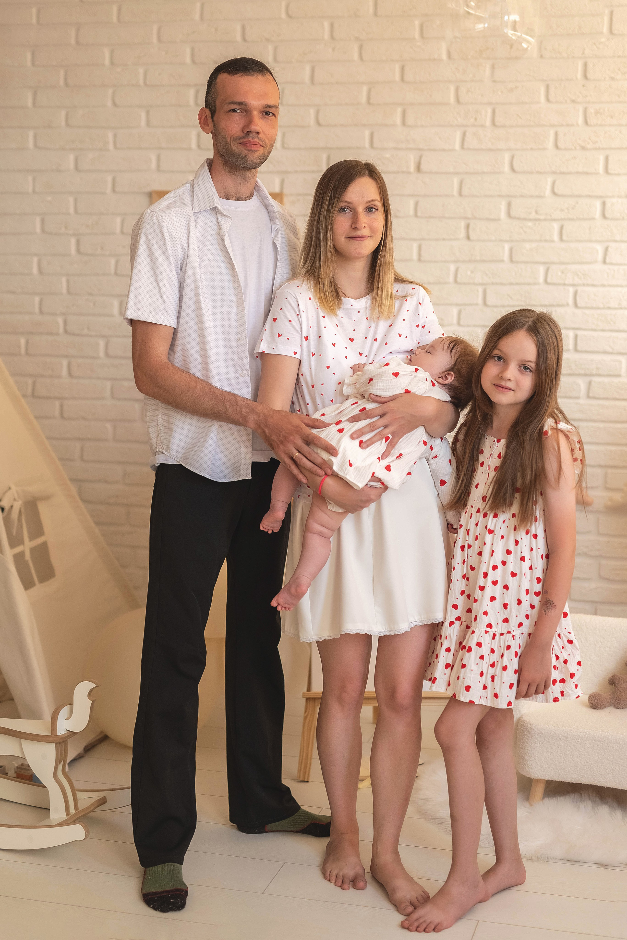 Семейная фотосессия в студии. Семейный, детский фотограф в Воронеже Анна Никитина