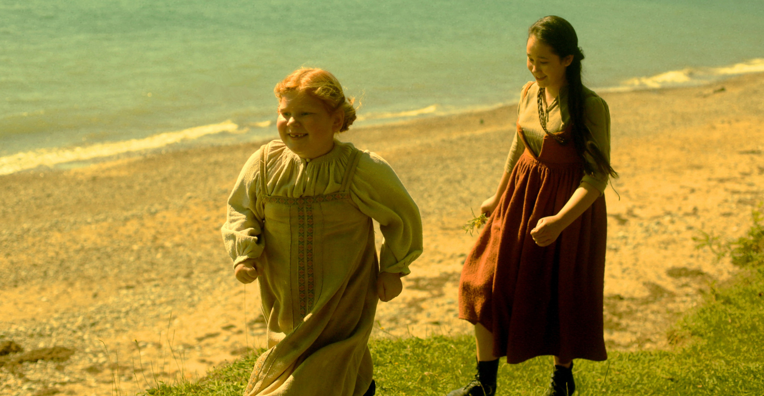 Кинематографическая съемка. Старик и дети. Ekaterina Beridze