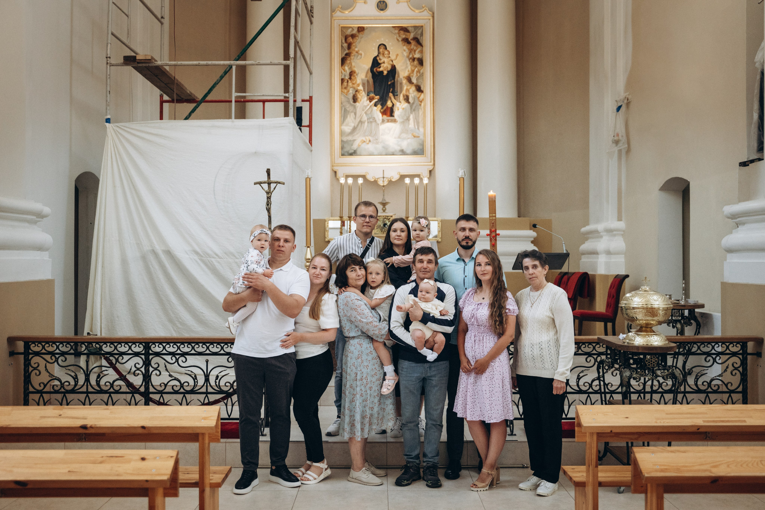 Крещение Леи (костёл в Заславле). Семейный фотограф в Минске Дарья Дреко