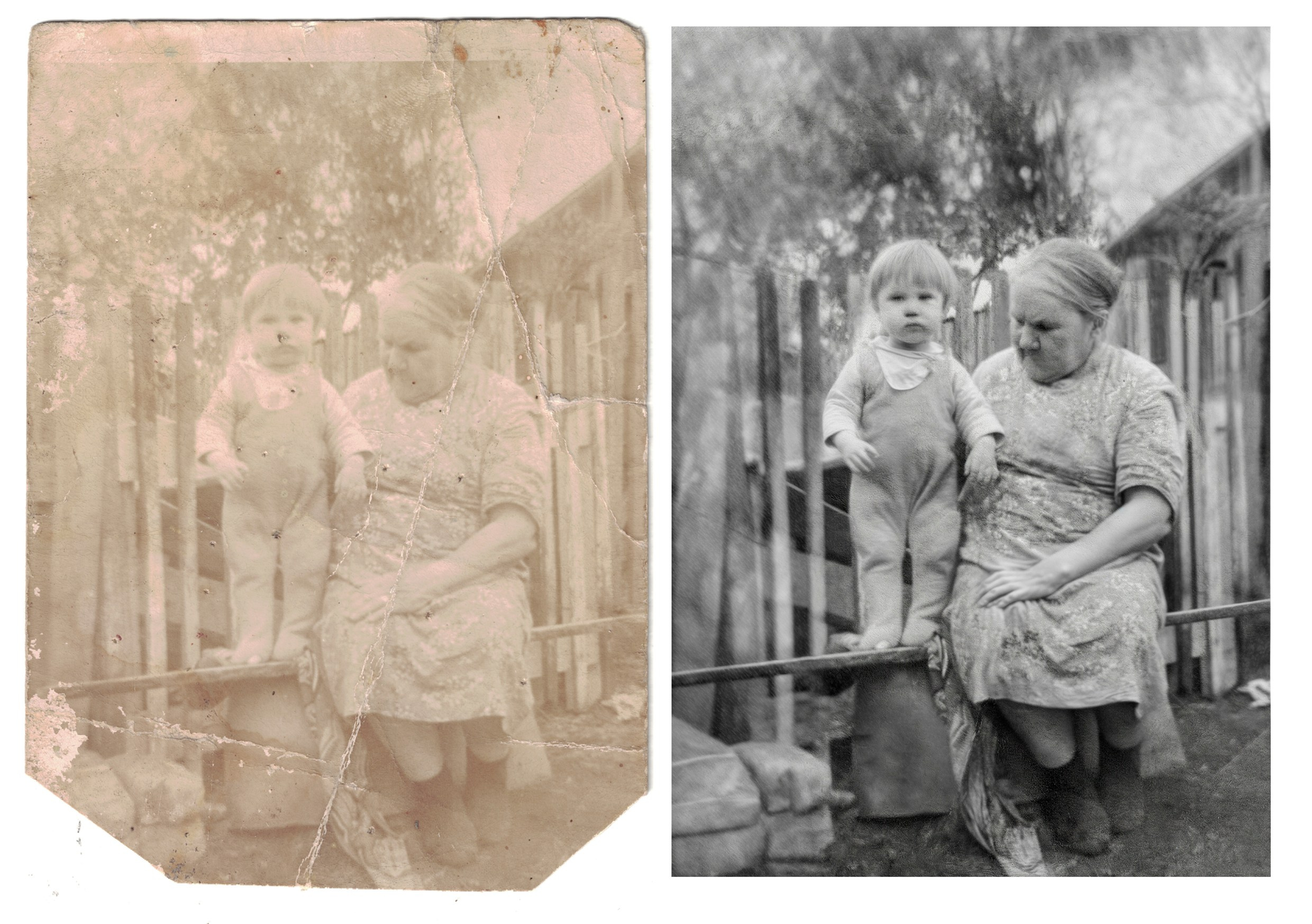 Реставрация старых фотографий. Фотограф фотосалон SO! photo&video город Находка Приморский край