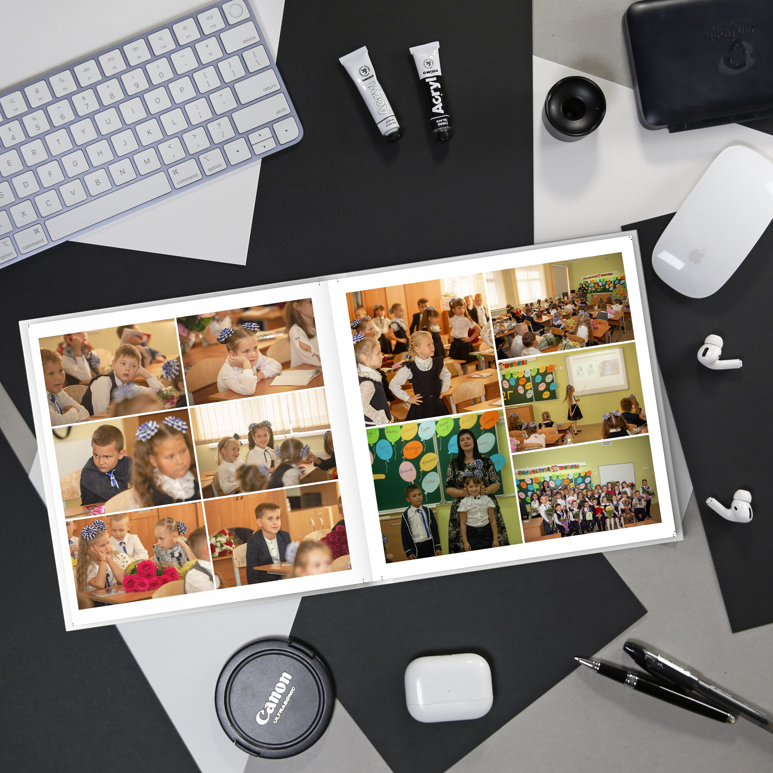 Альбом учителю начальной школы. Выпускные альбомы и школьный фотограф в Подольске, Троицке, Щербинке, Москве и Московской области