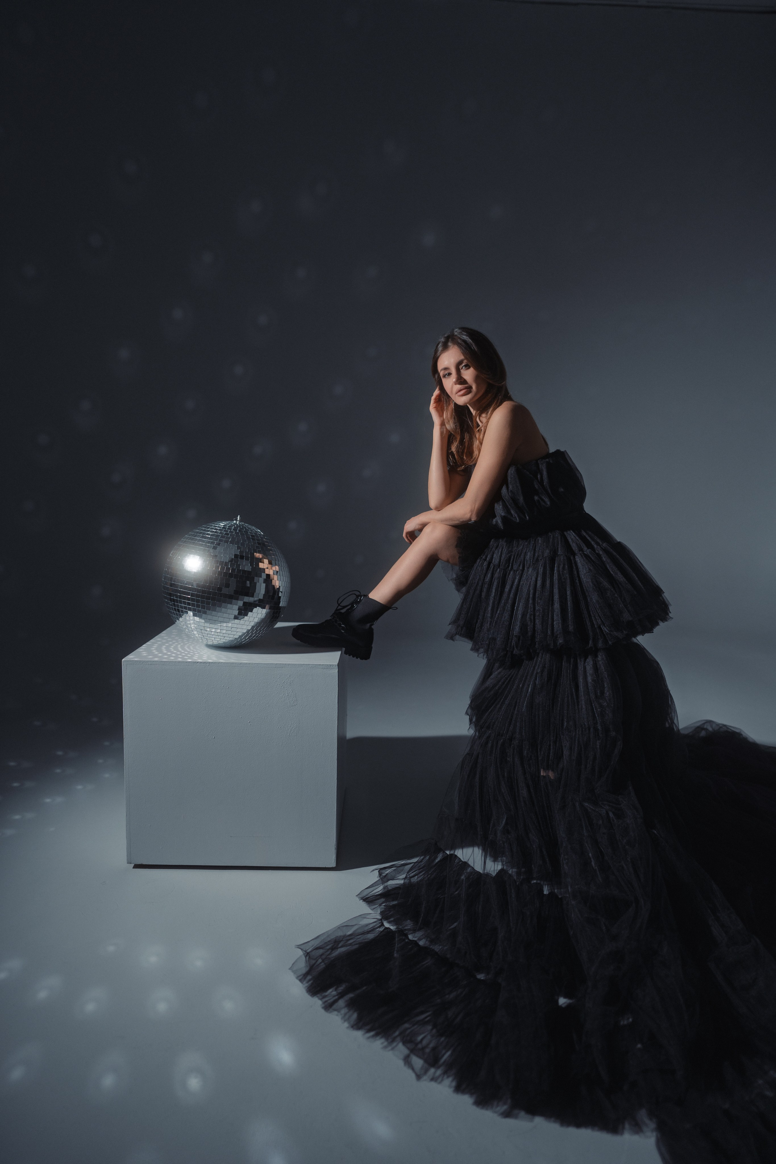 Black Dress — Studio Photo Shoot by Anton Avanzato