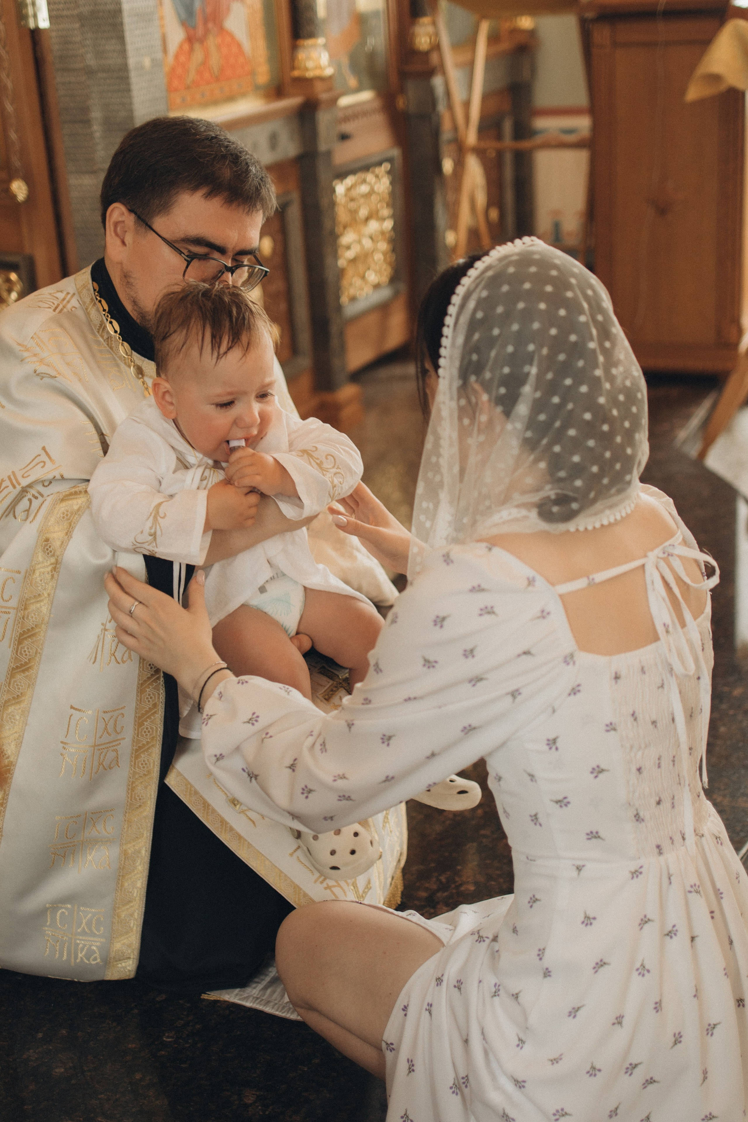 Таинство крещения. Семейный фотограф Москва и МО