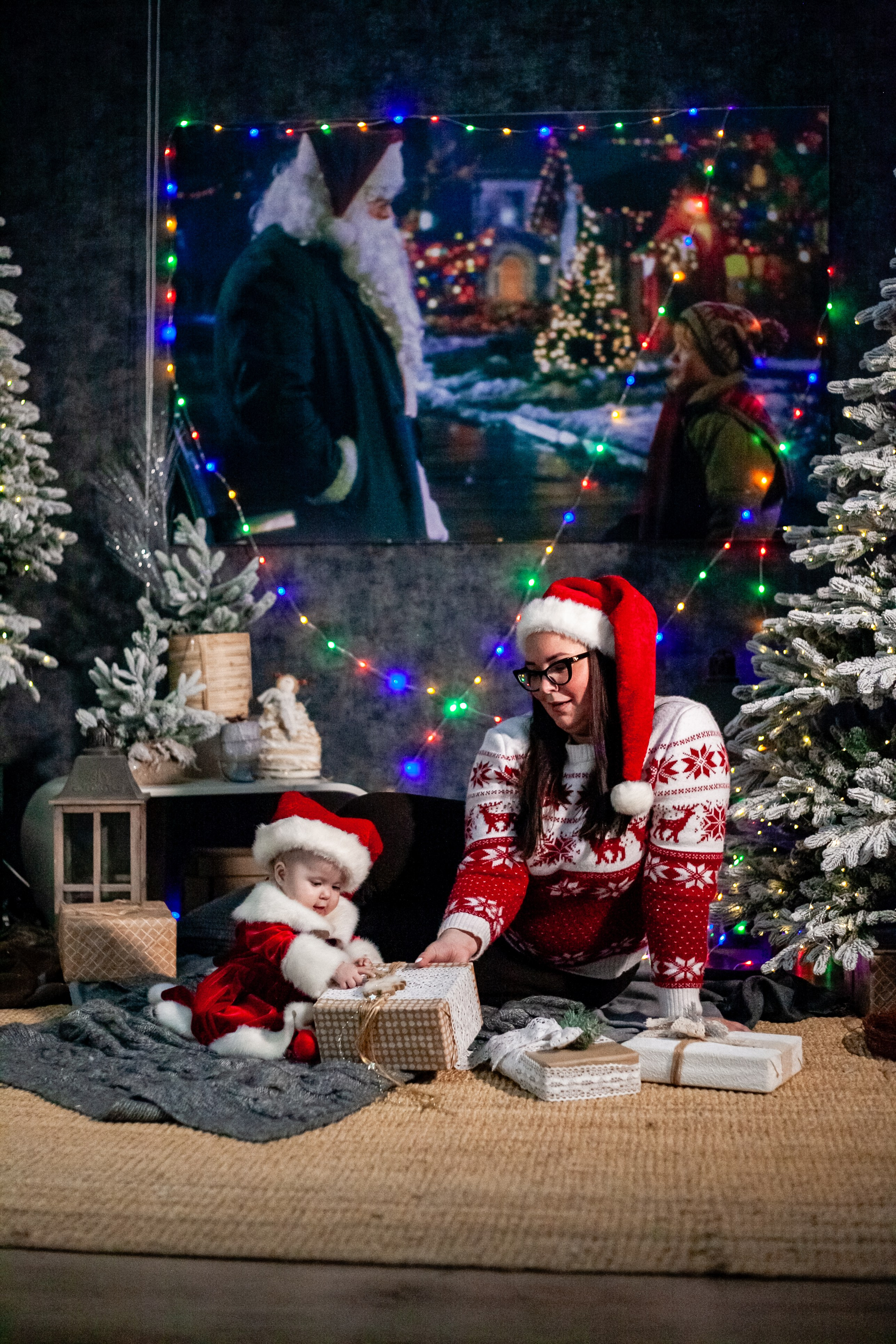 Ульяна и ее семья новый год 2024. Свадебный и семейный фотограф в Армавире