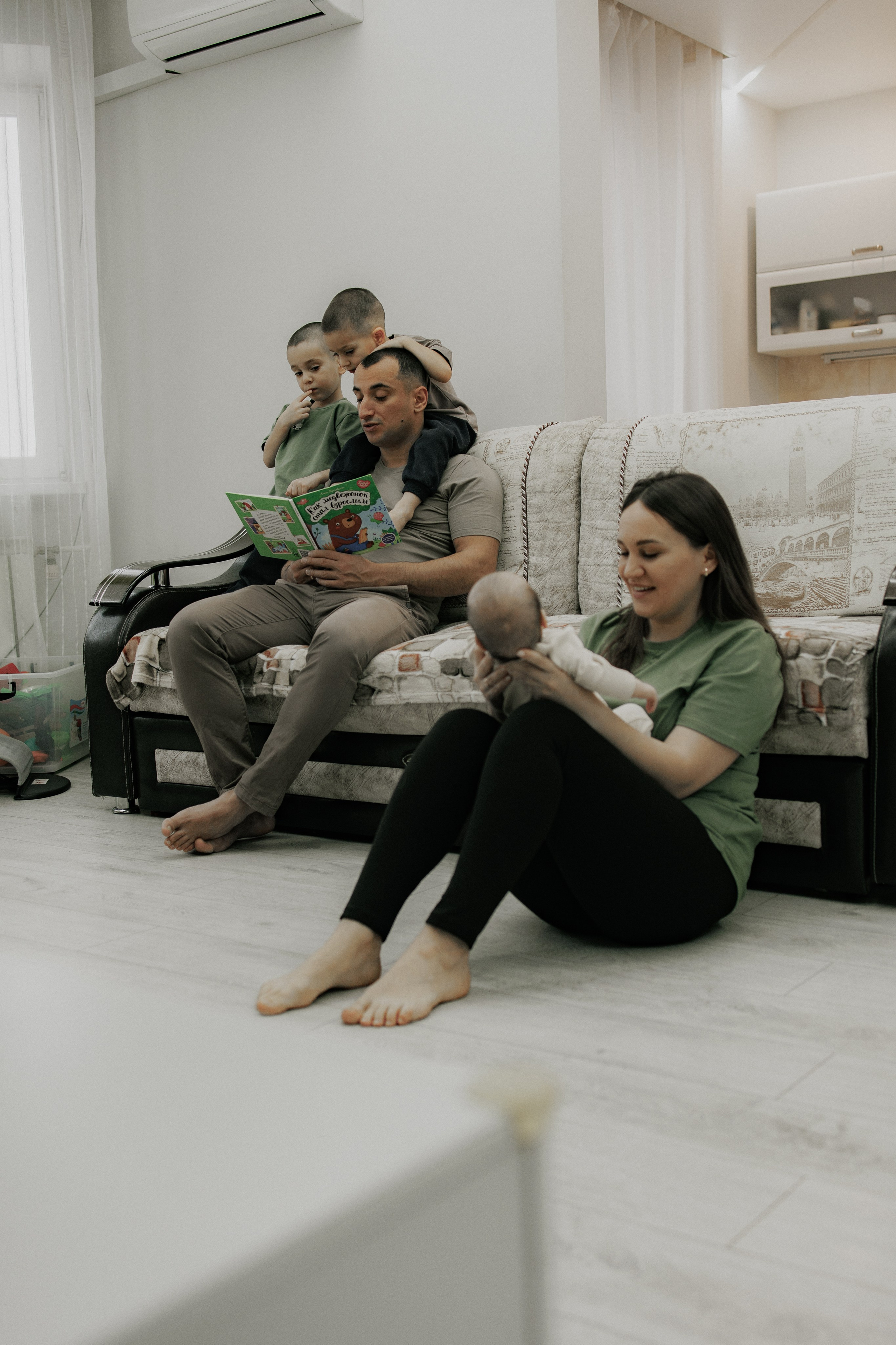 Домашняя съемка семьи Кати. Семейный и женский фотограф в Туле