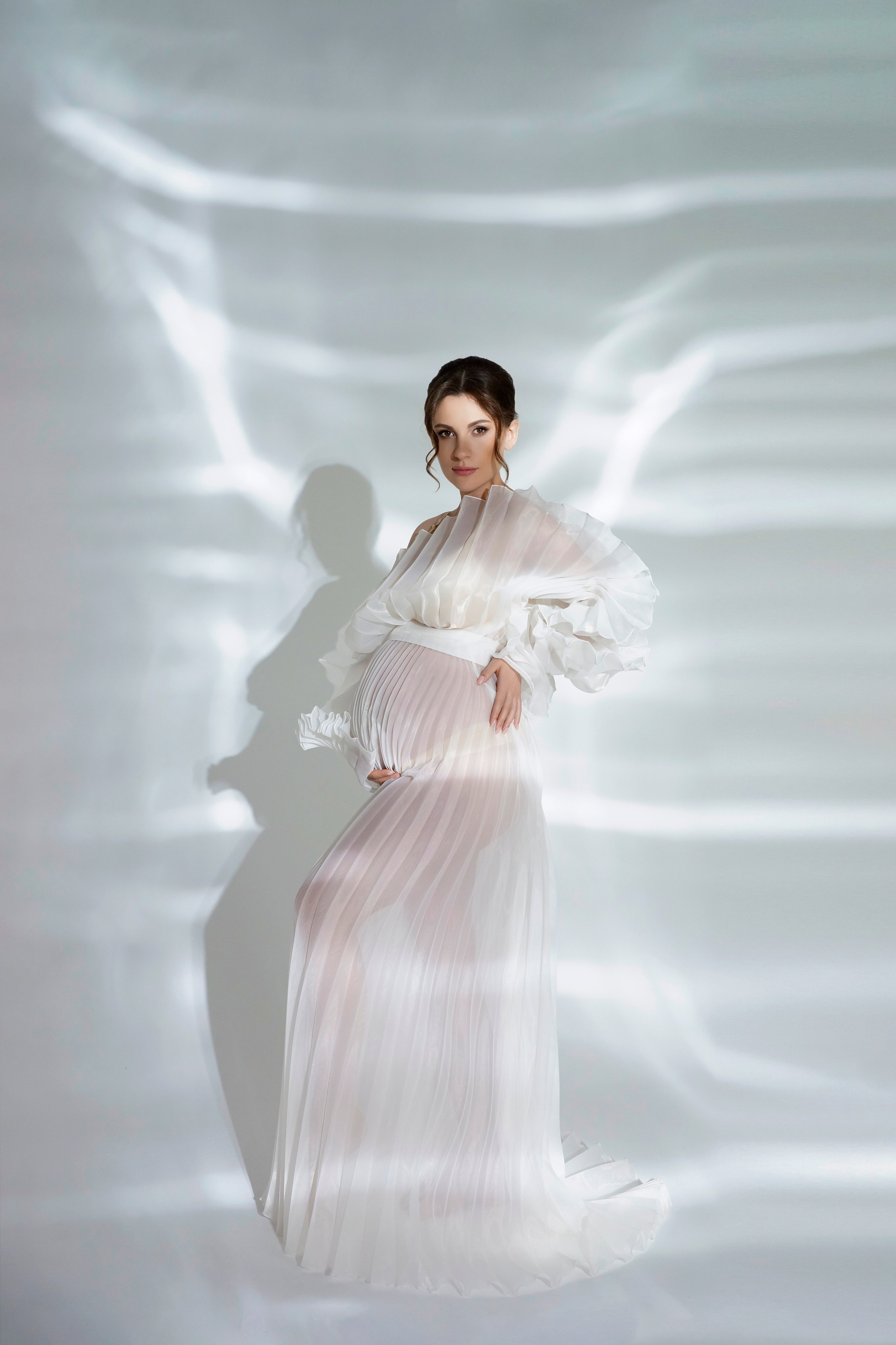 Съёмка беременности в моей фотостудии «НЕБО». Женский фотограф в Химках Алёна Ленёва