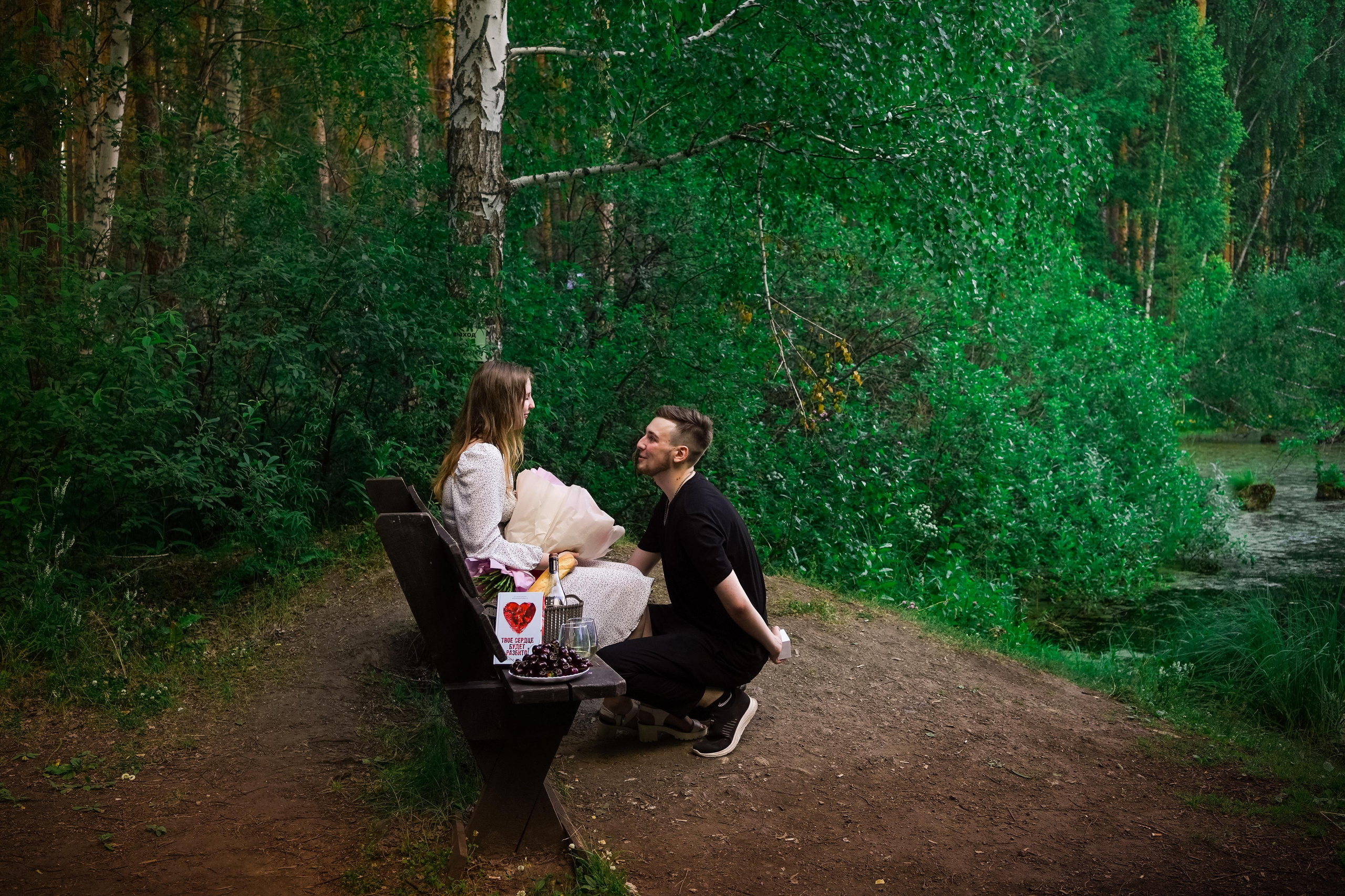 Красивая Lovestory и неожиданный поворот в конце съемки. Семейный и портретный фотограф в Екатеринбурге Анна Лобанова