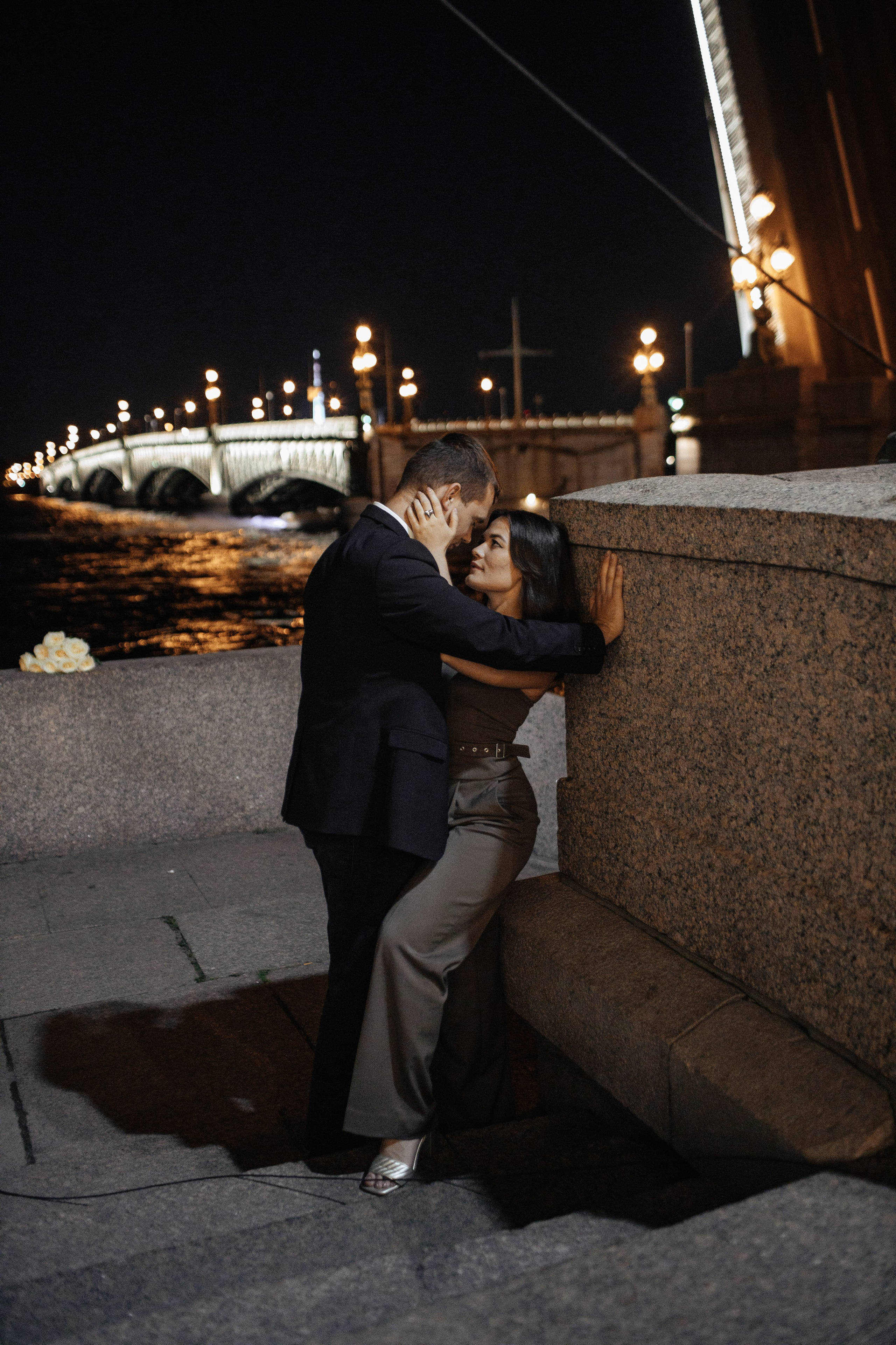At night. Свадебный фотограф СПБ. Дарья