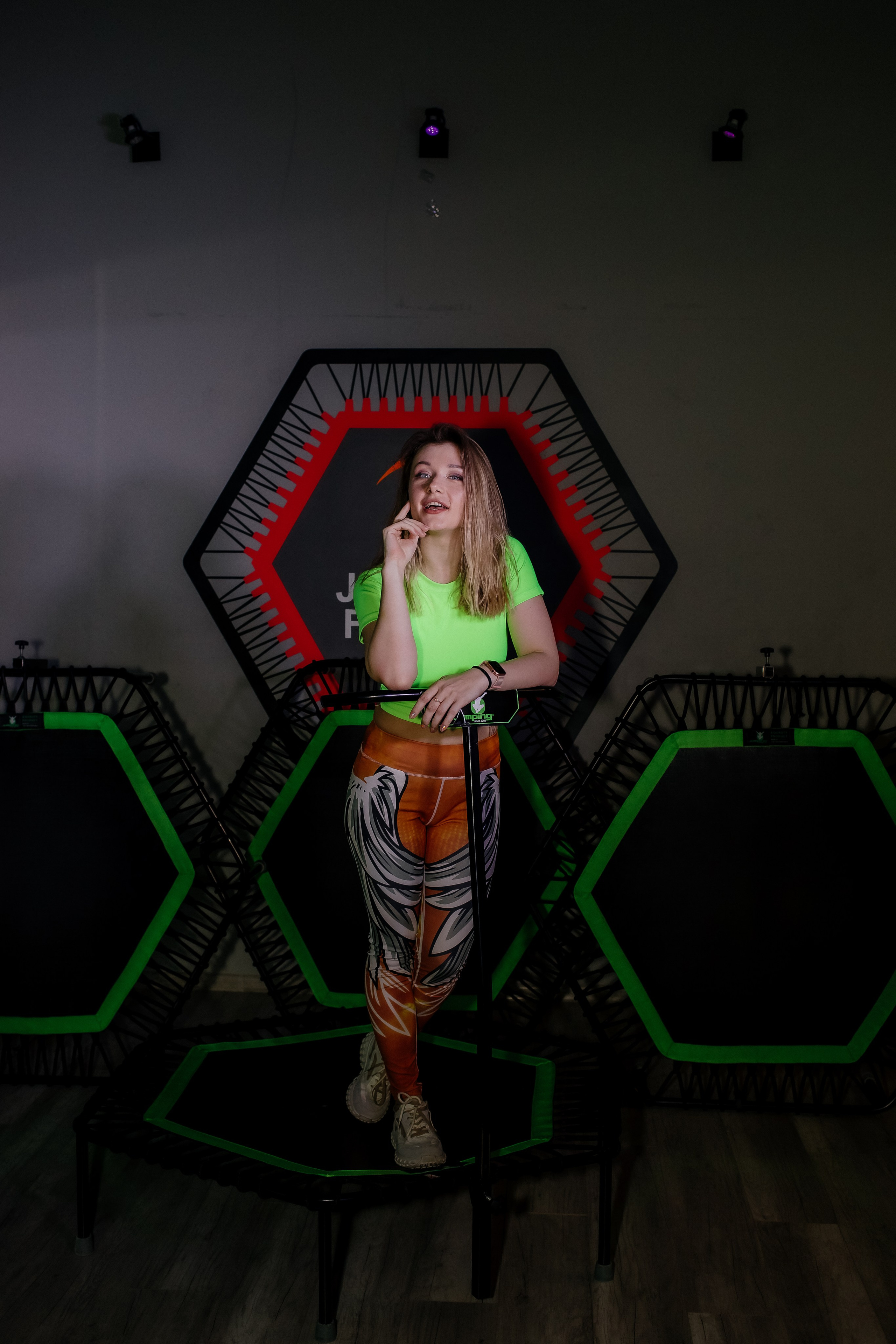 Съемки тренировок для сети студий Jumping Fitness. Ирина Тихонова — фотограф для детей и коллективов в Москве