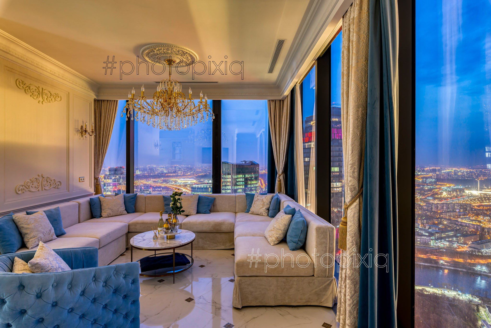 Интерьерная съёмка апартаментов в Neva Towers. Интерьерная съёмка и виртуальные туры — Интерьерный фотограф Кузнецов Сергей (photopixiq)