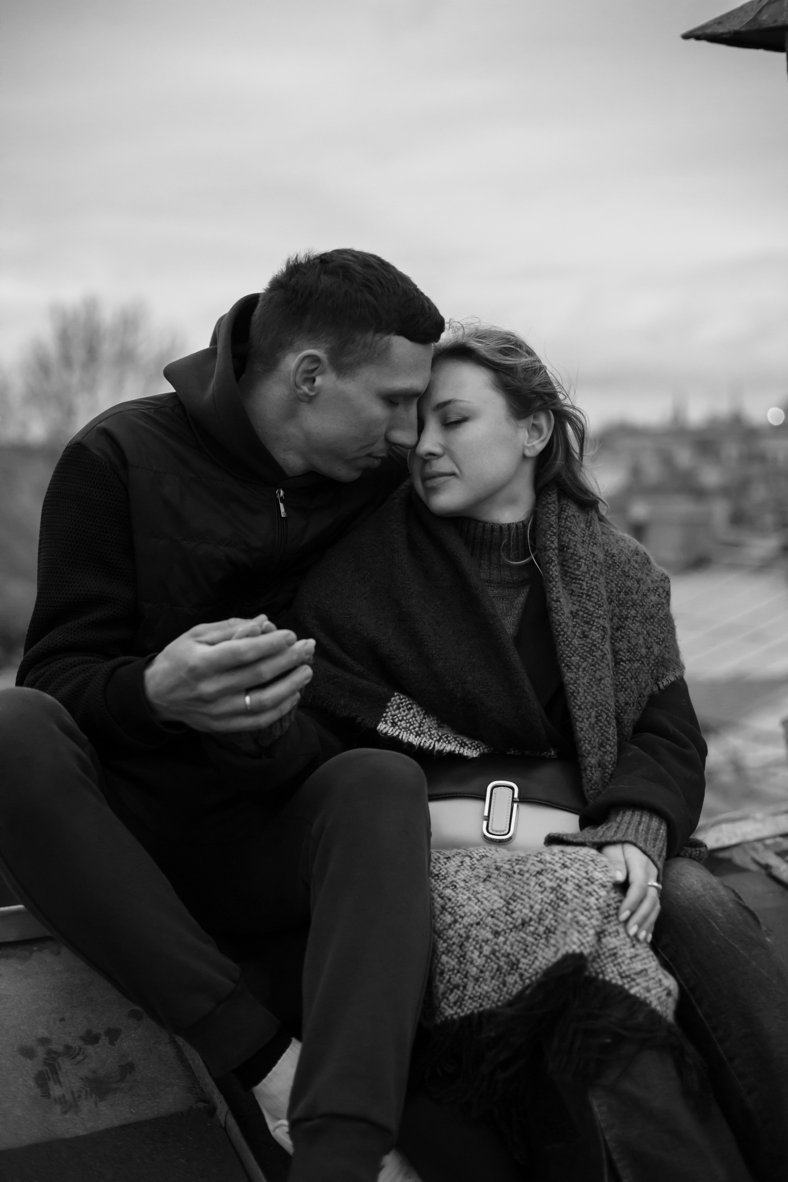 Лав стори на крыше. Свадебный и семейный фотограф в Москве Диана Левченко