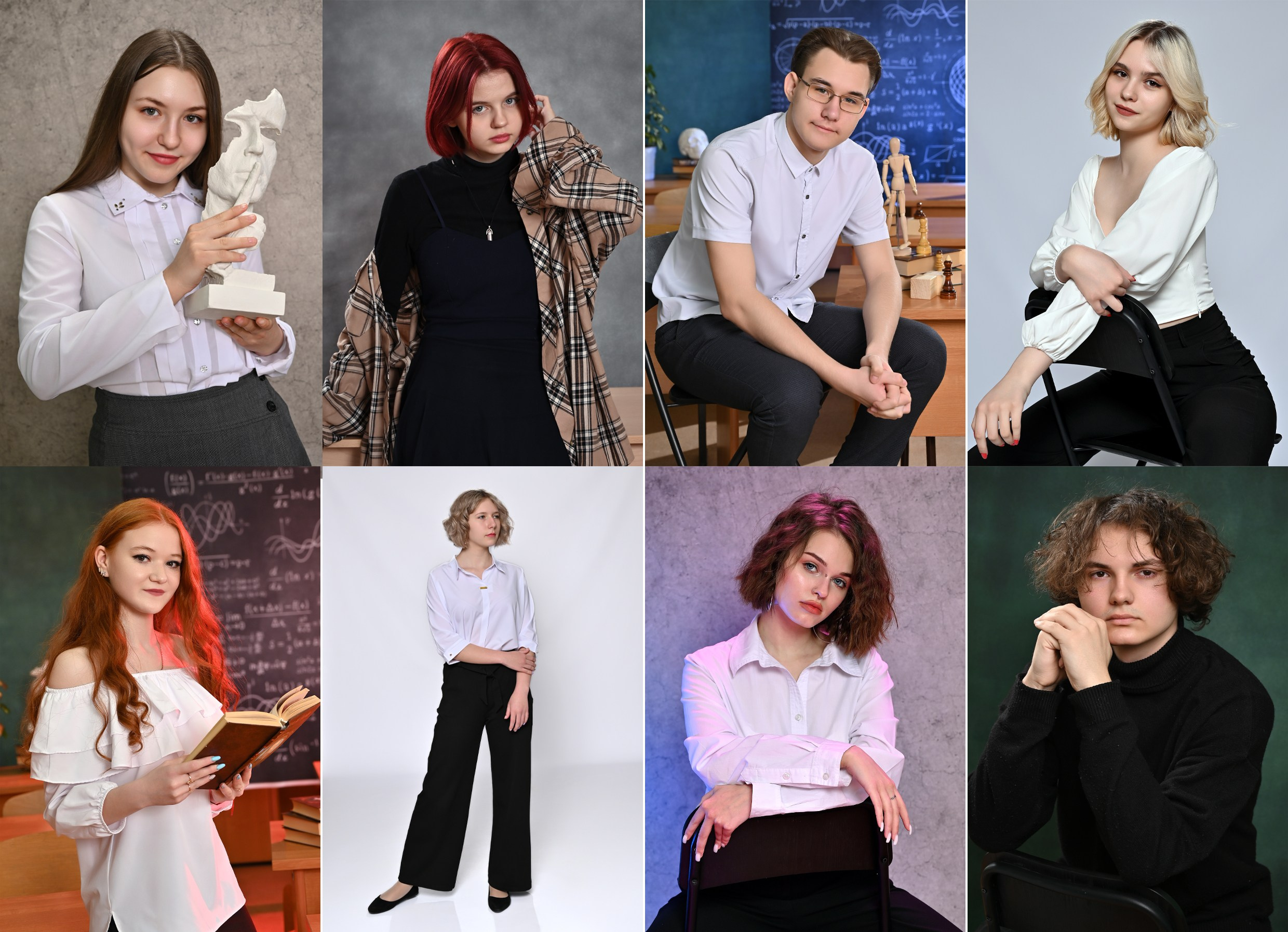 Варианты портретов в школе. Надежда Хабарина школьный и детский фотограф в Самаре АЛЬБОМЫ от 1700р