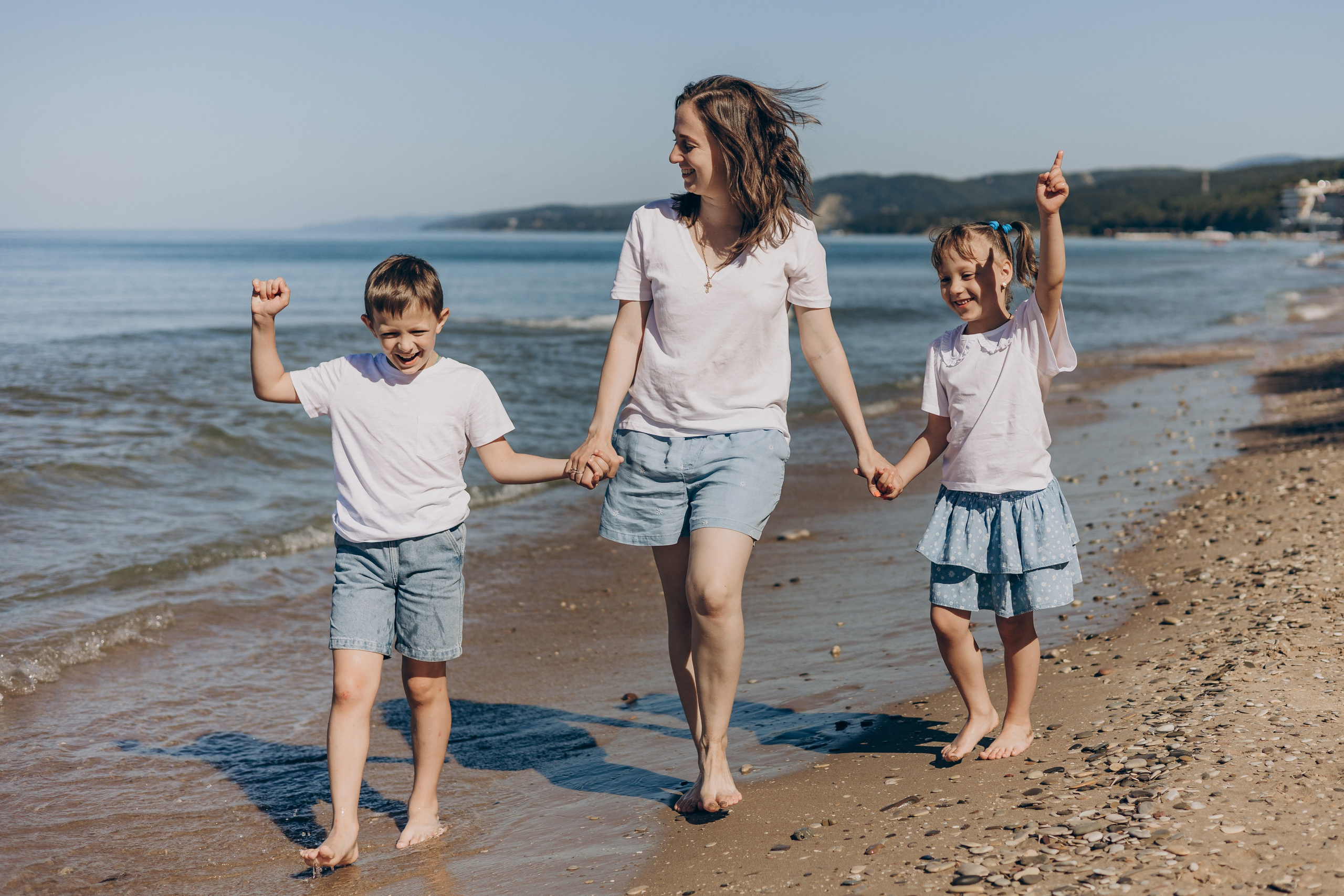 Сергей, Мария, Марк, Кира и Герман