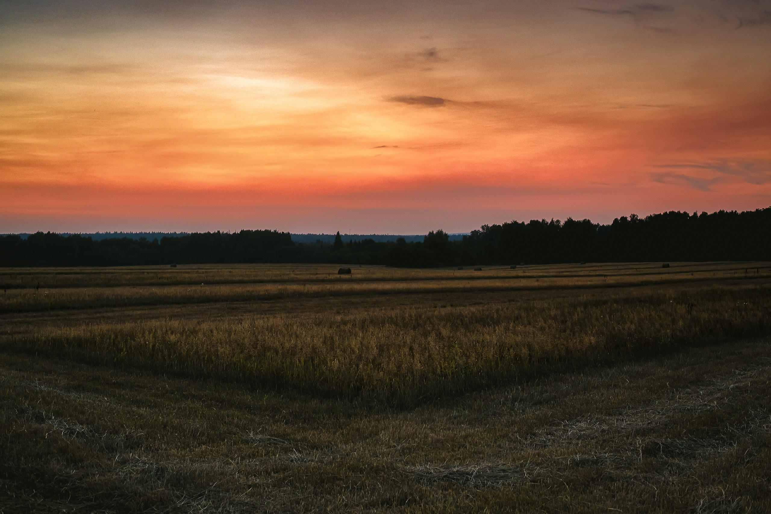 После заката в Подмосковье август