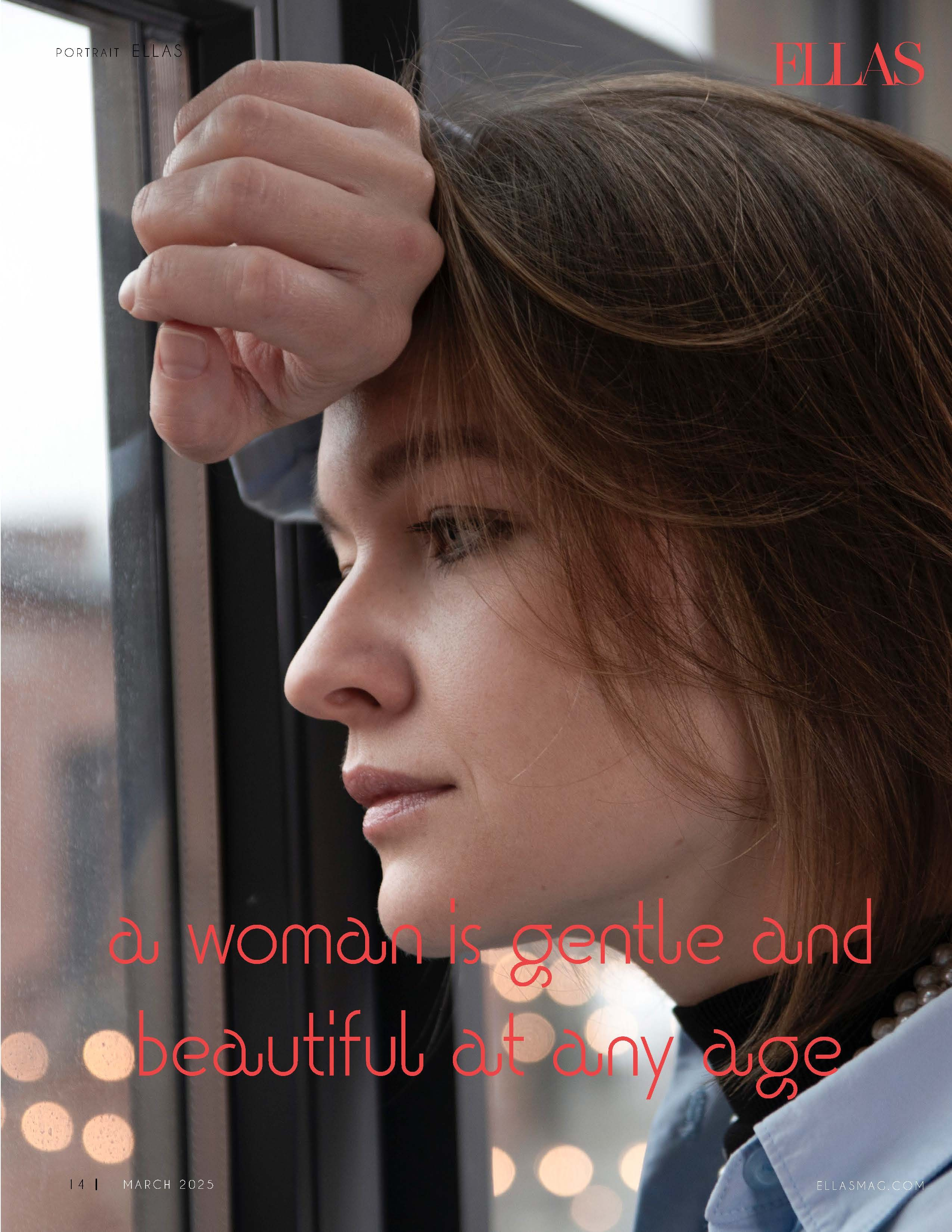 Женщина прекрасна в любом возрасте. Публикация в журнале ELLAS. Портретный фотограф в Санкт-Петербурге Савельева Ольга