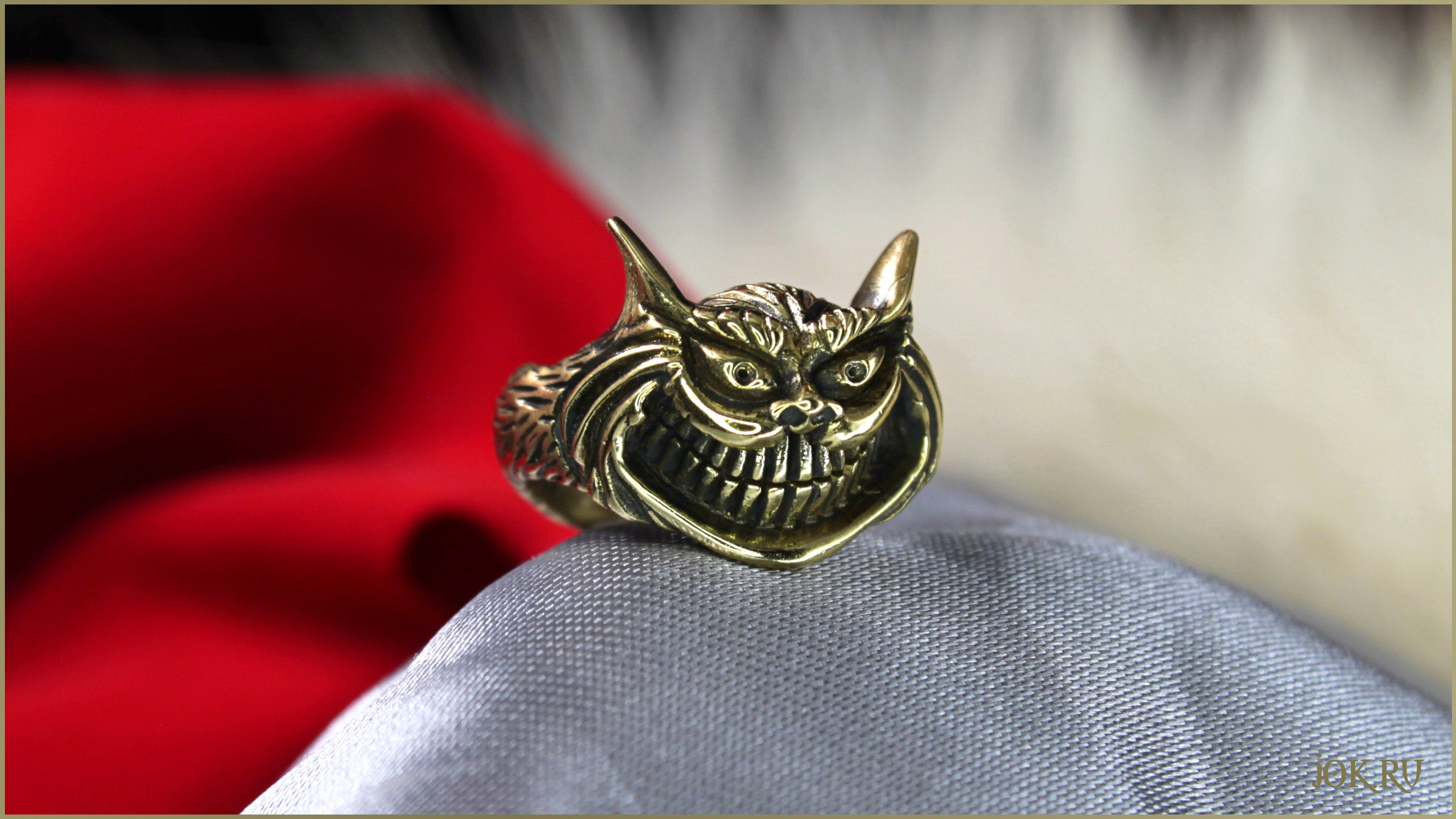 Фэнтезийный Стиль: Молодежное Кольцо с Чеширским Котом В jOKER-STUDIO