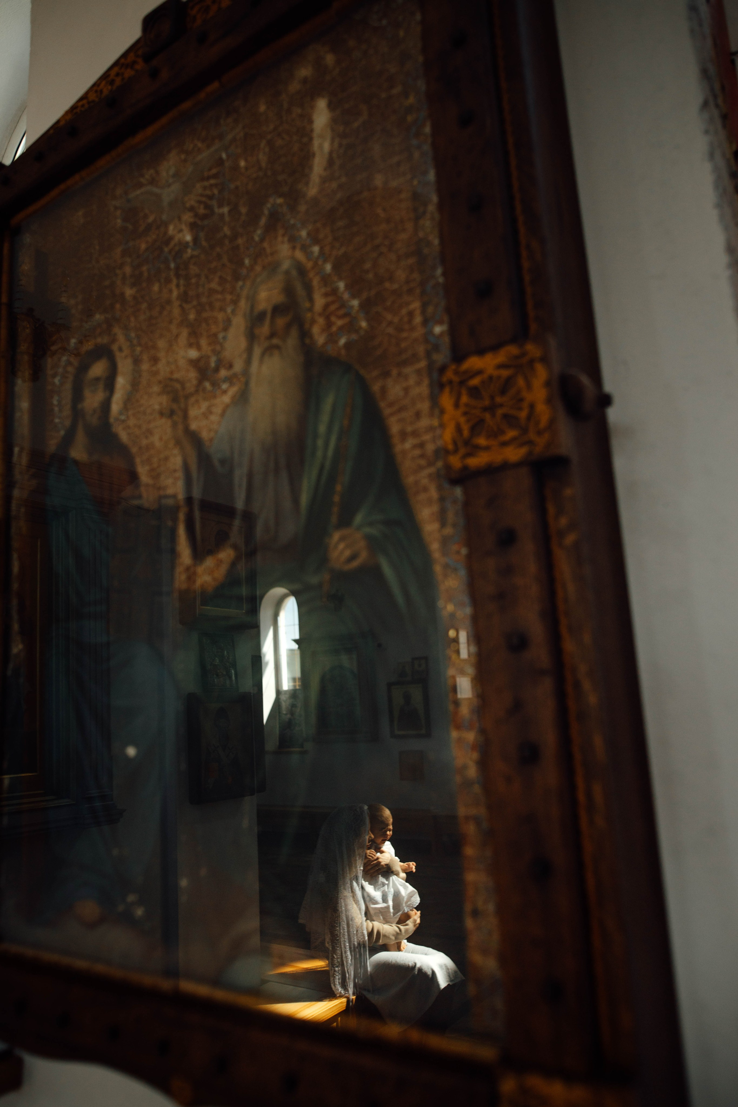 Крещение Энвера (Михаила), д. Колядищи, храм Успения Пр. Богородицы, август 2025