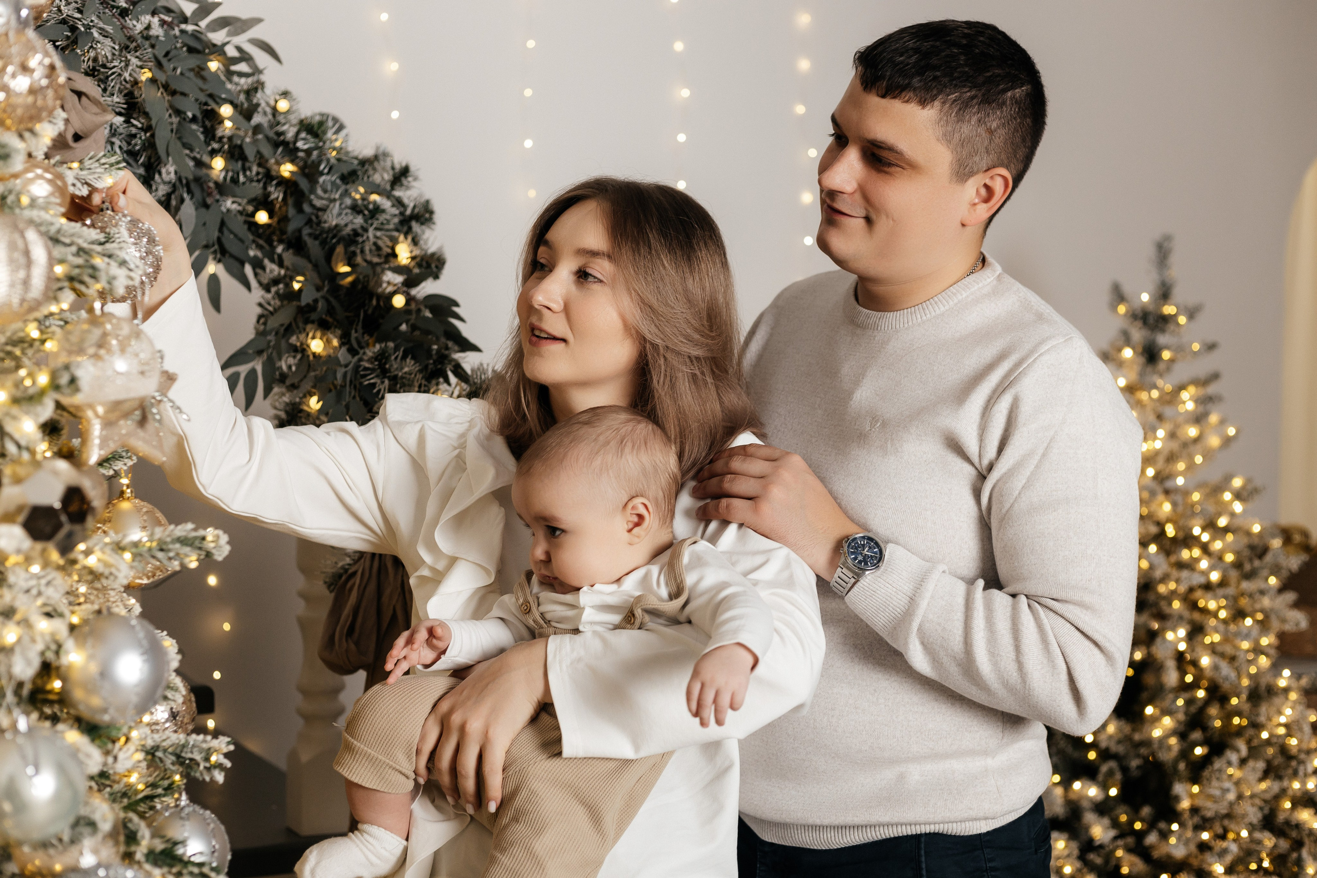 Настя, Вася и Миша (новогодняя). Свадебный и Семейный фотограф Свекрова Ольга