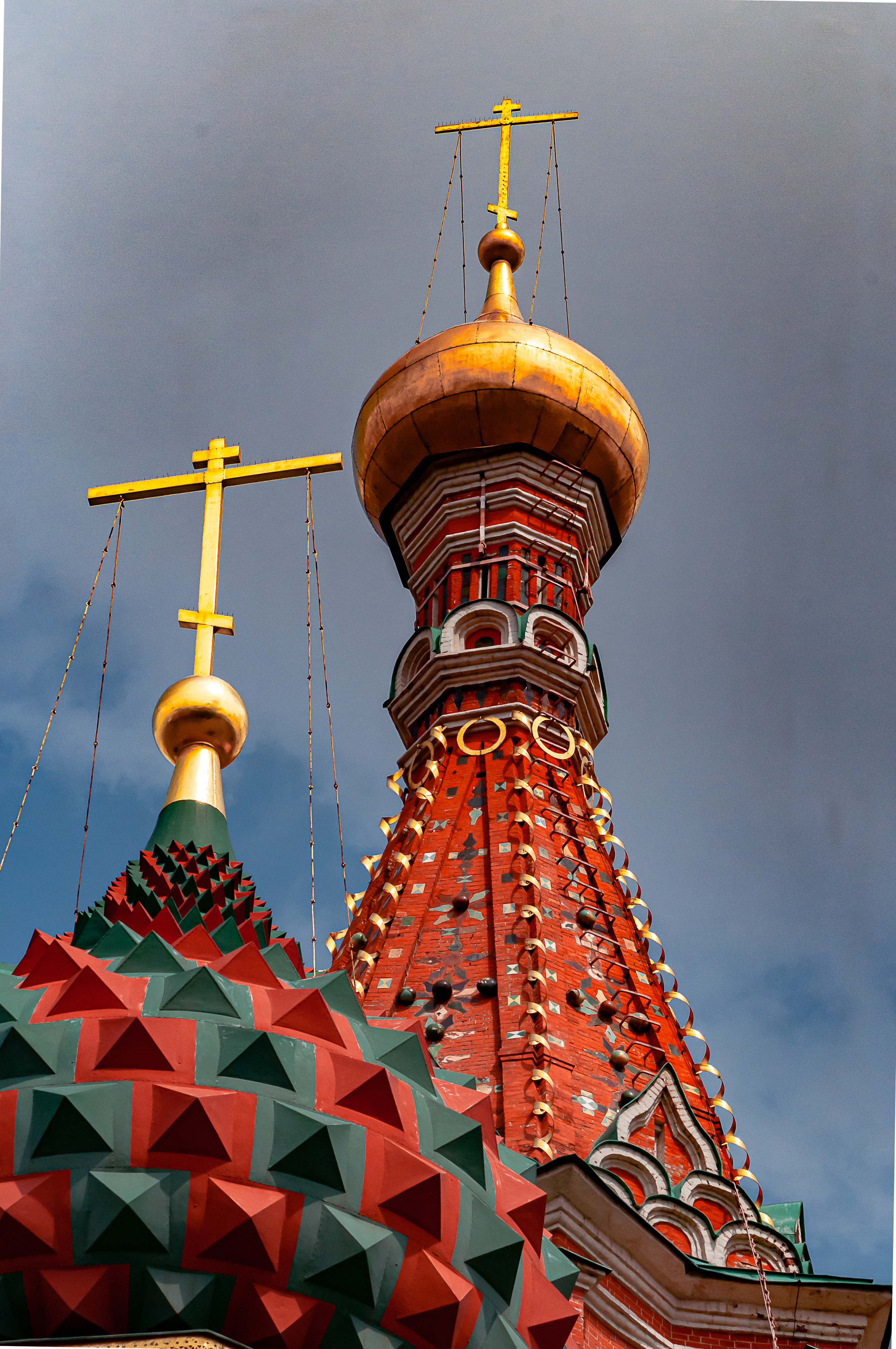 Москва, архитектурная фотография Кремля и собора Василия Блаженного
