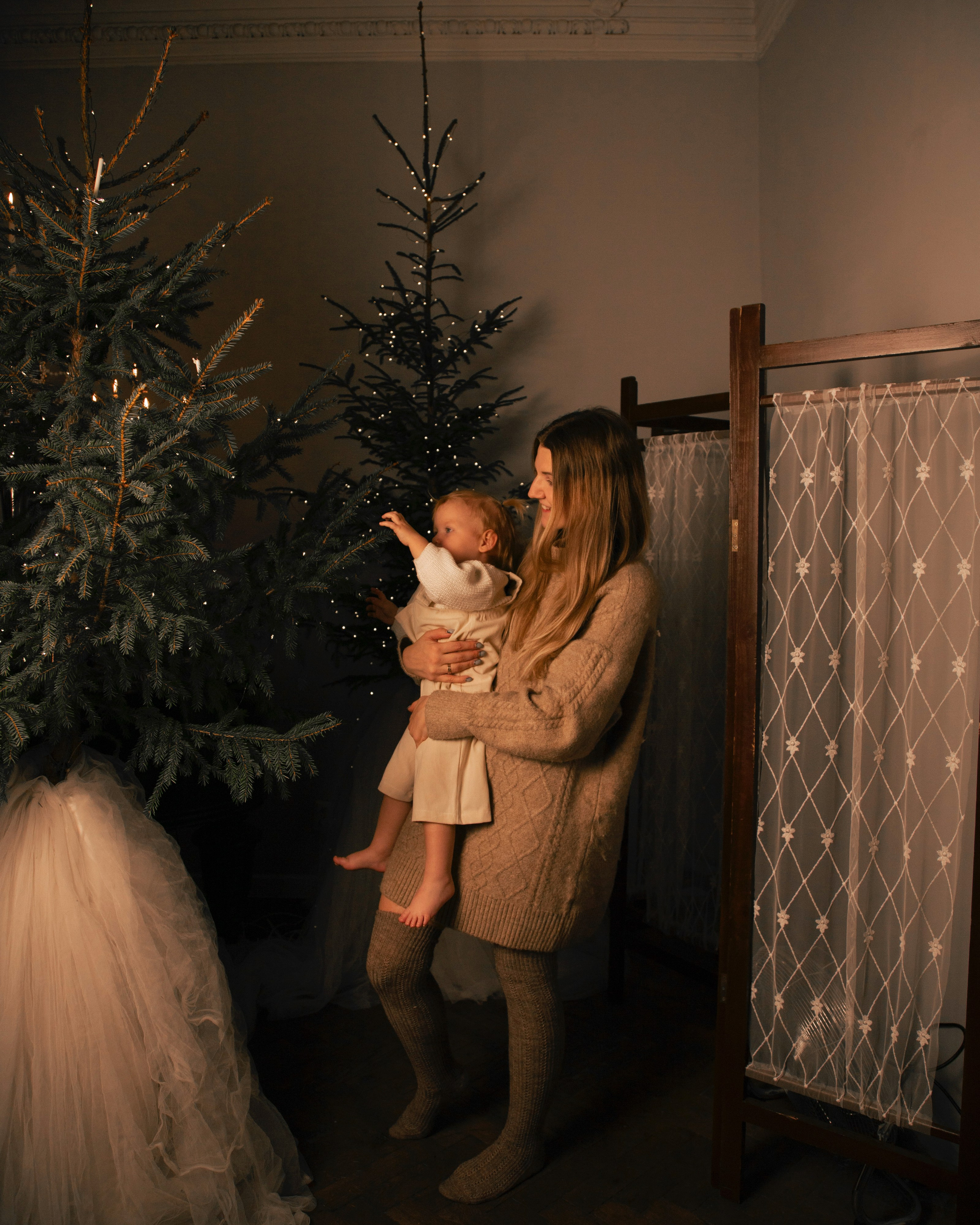 Новогодняя съёмка в фотостудии