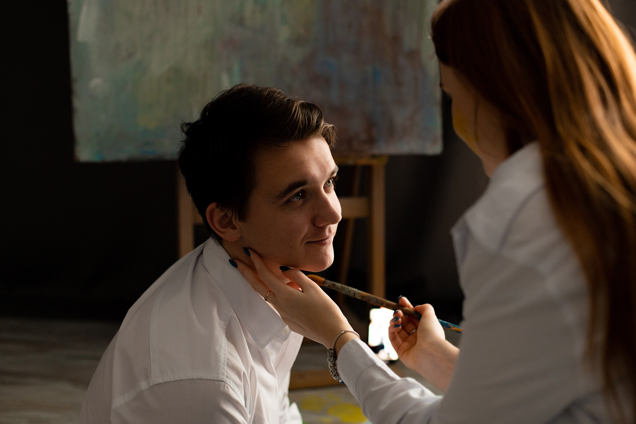 Юлия и Андрей. Идея с красками. Фотограф Белгород