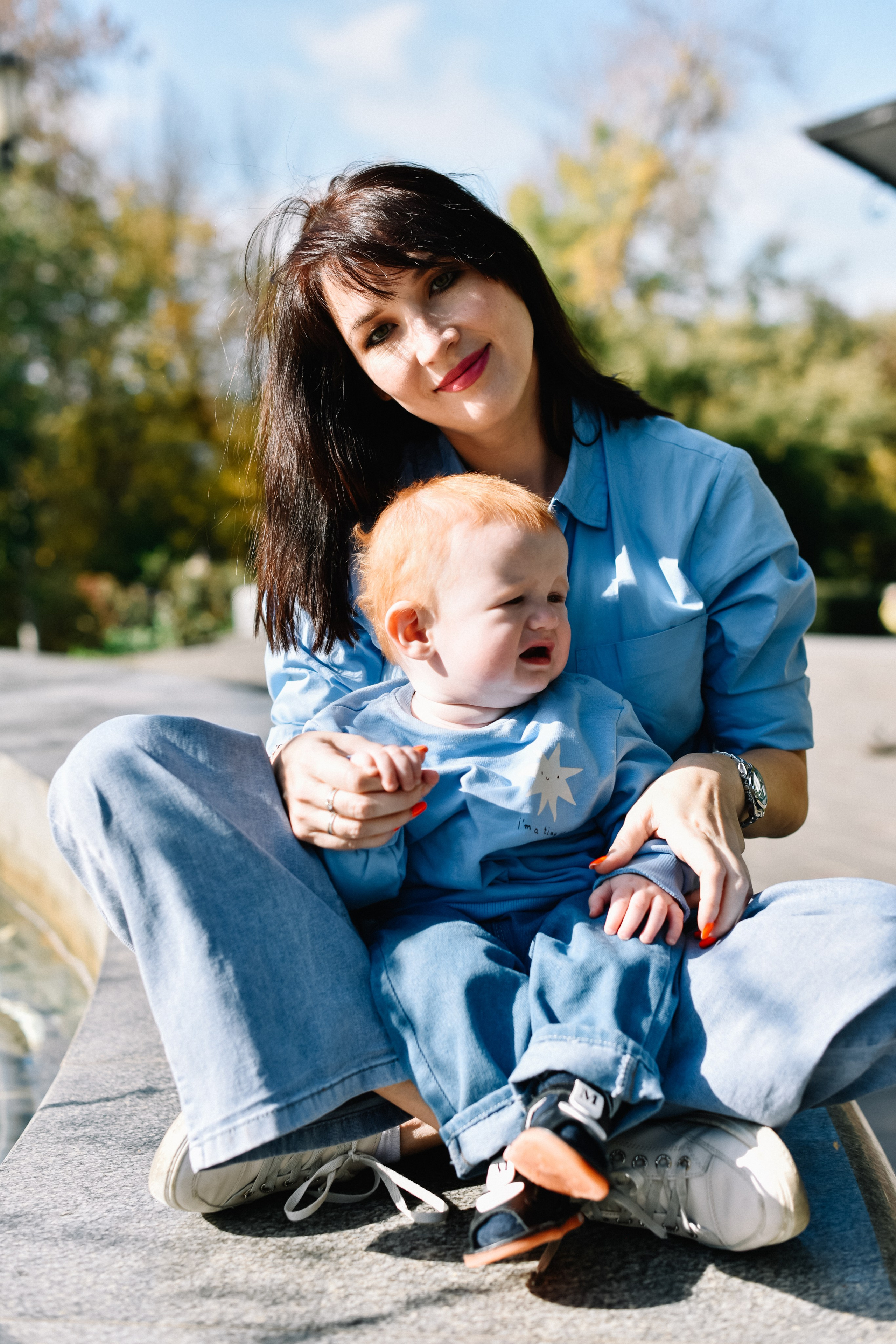 Прогулка Олеси, Льва и Ванечки