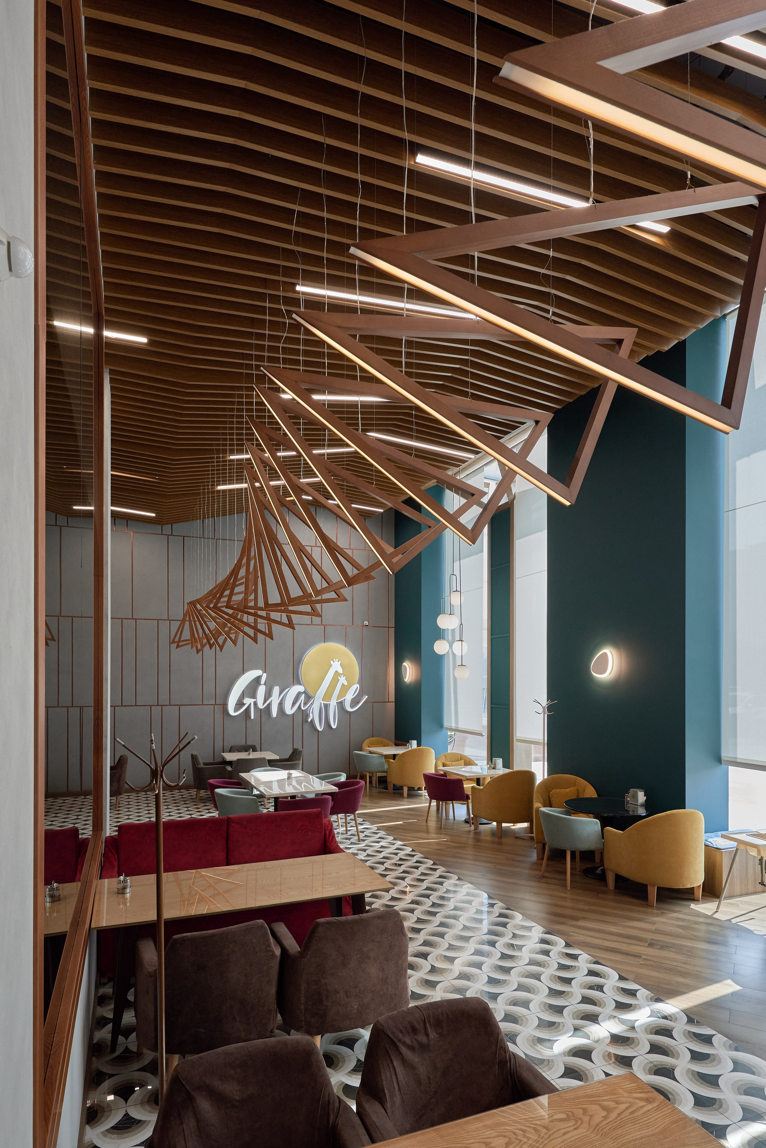 Ресторан Жираф, Костанай (Казахстан). Абросимов Лев интерьерный и архитектурный фотограф